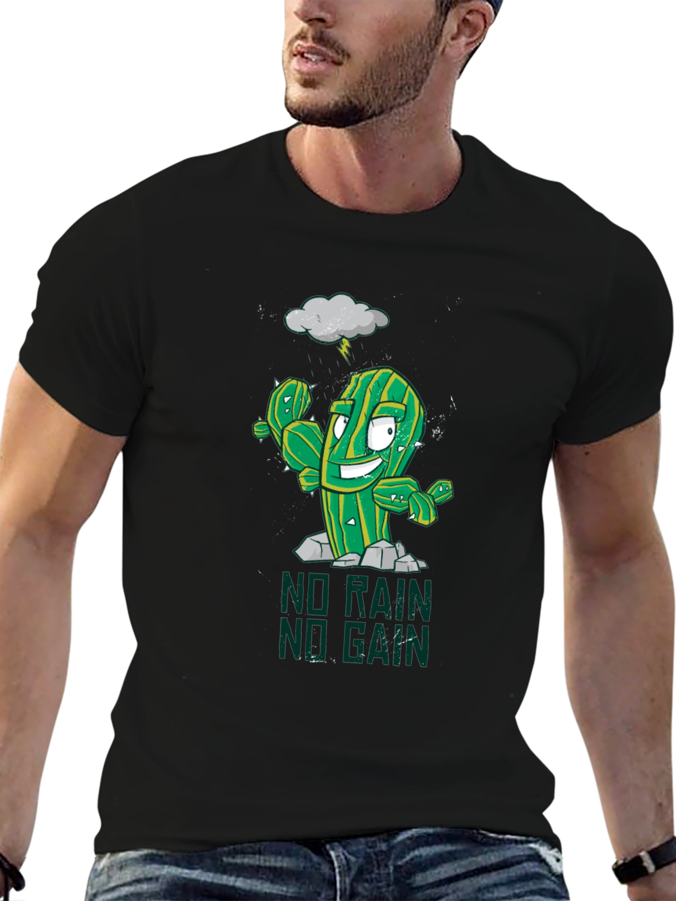 No Rain No Gain Cactus T-Shirt