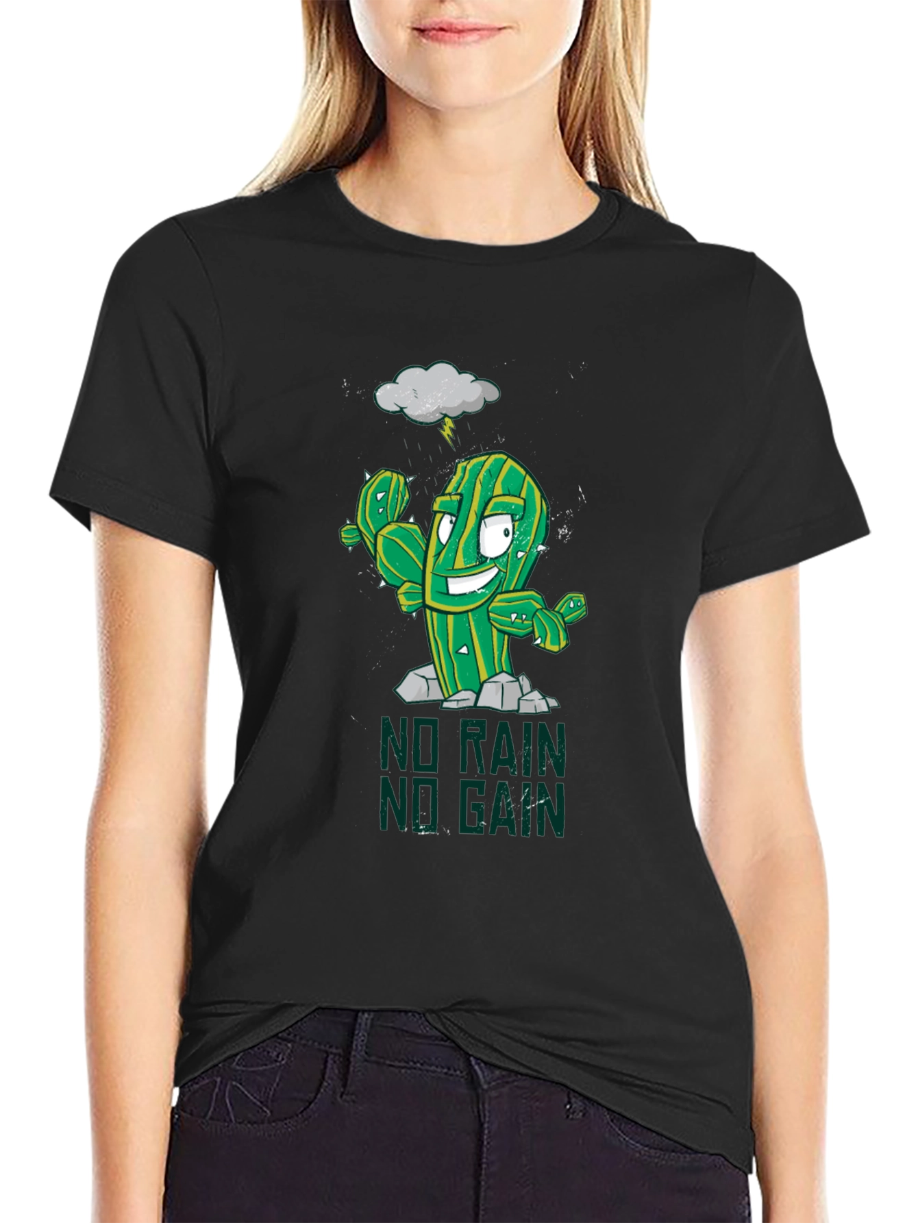 No Rain No Gain Cactus T-Shirt