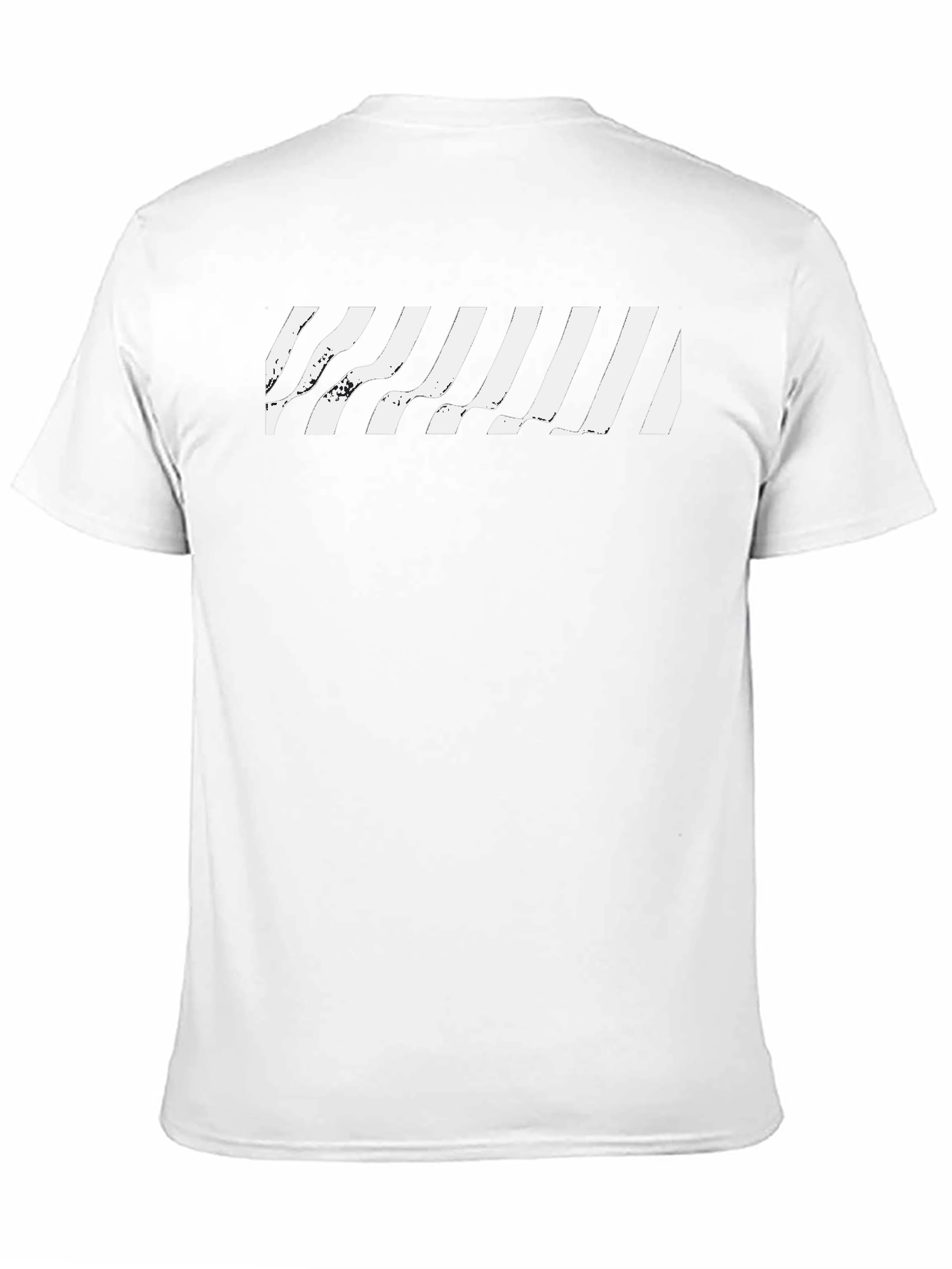 Modern Graphic Stripe Tee - Black