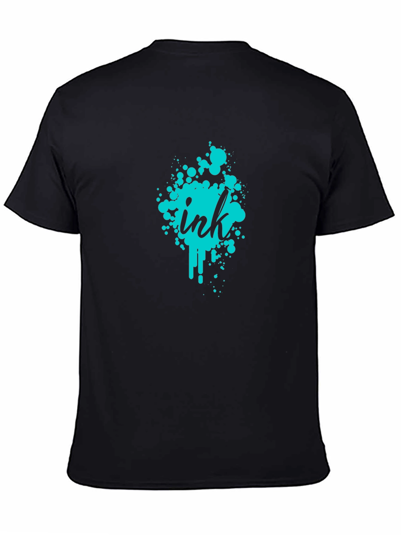 Ink Splatter Graphic Tee - Modern Casual Wear
