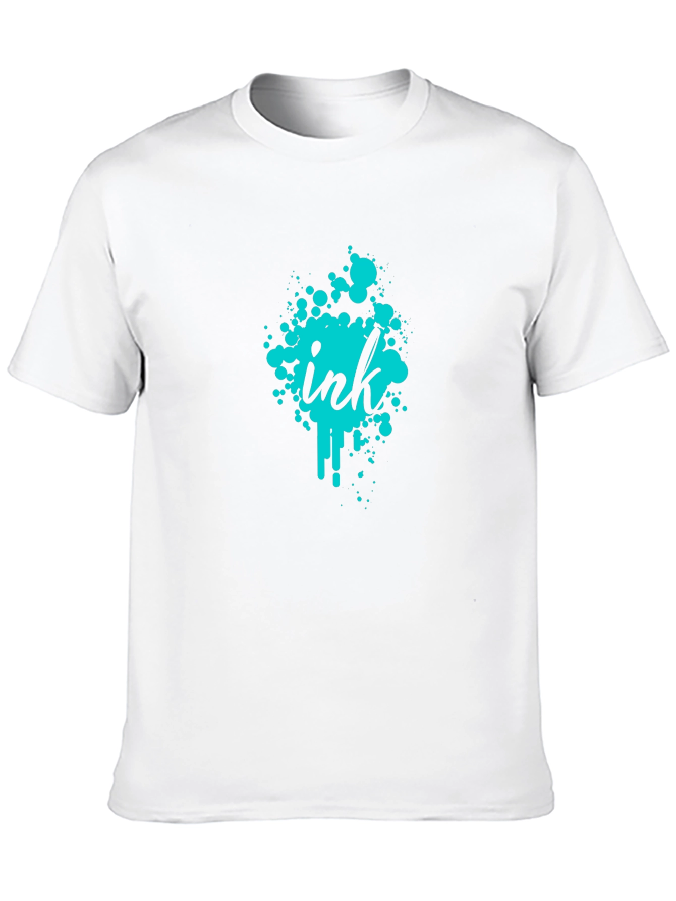 Ink Splatter Graphic Tee - Modern Casual Wear