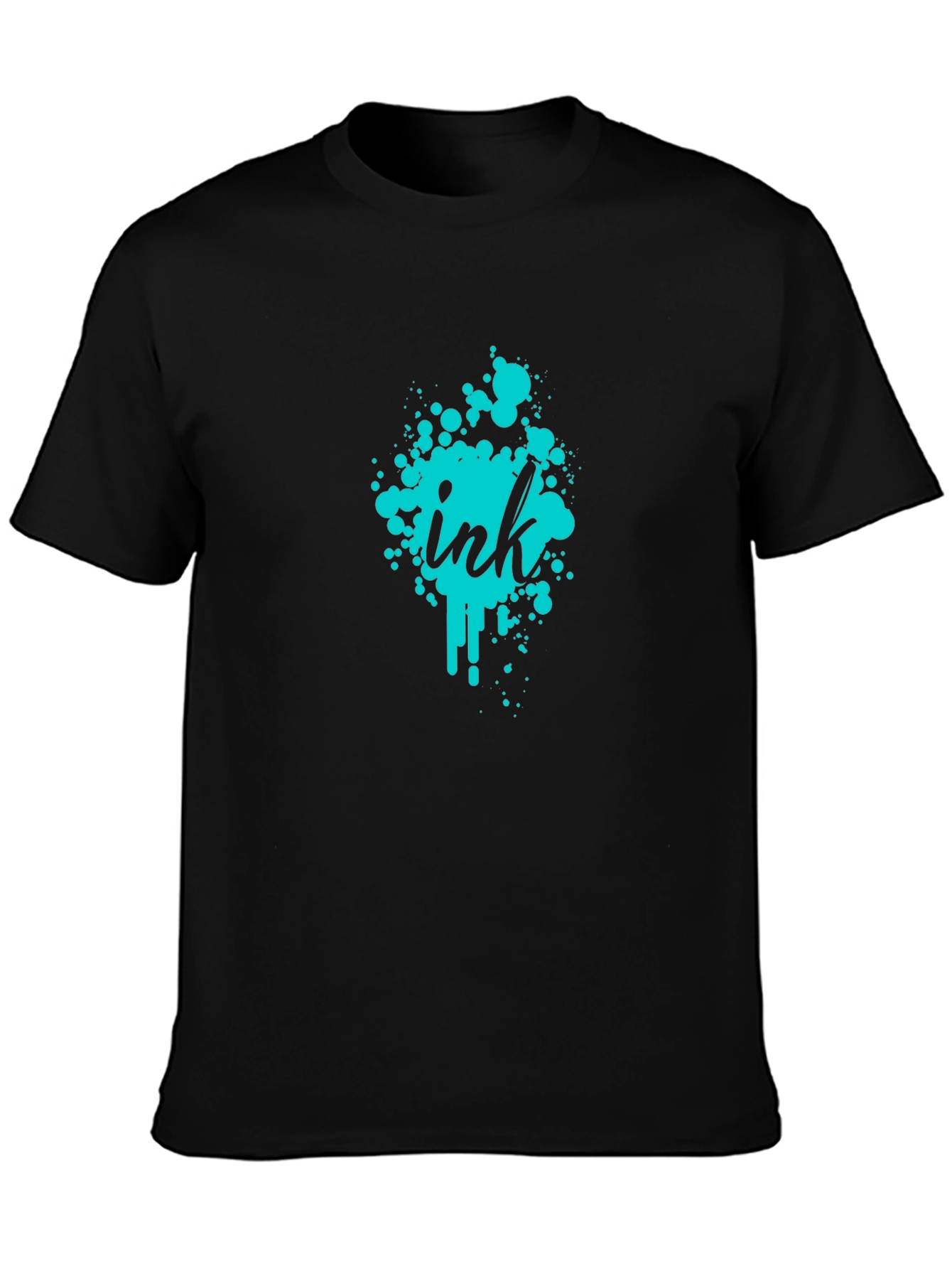 Ink Splatter Graphic Tee - Modern Casual Wear