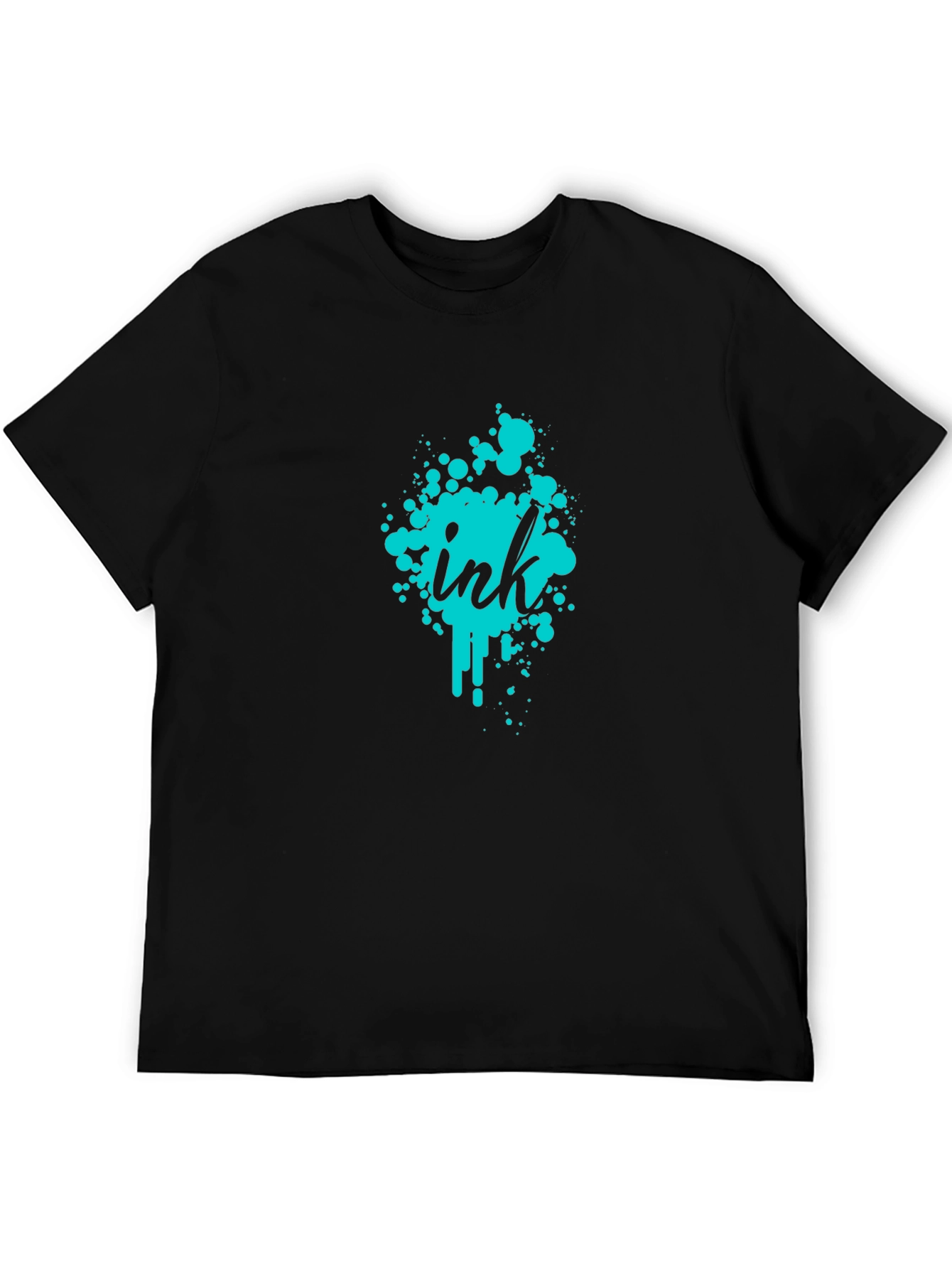 Ink Splatter Graphic Tee - Modern Casual Wear