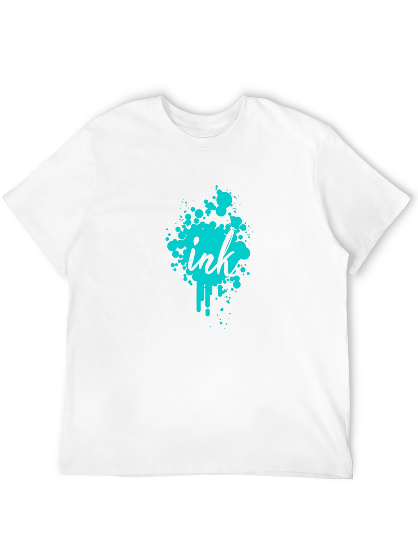 Ink Splatter Graphic Tee - Modern Casual Wear