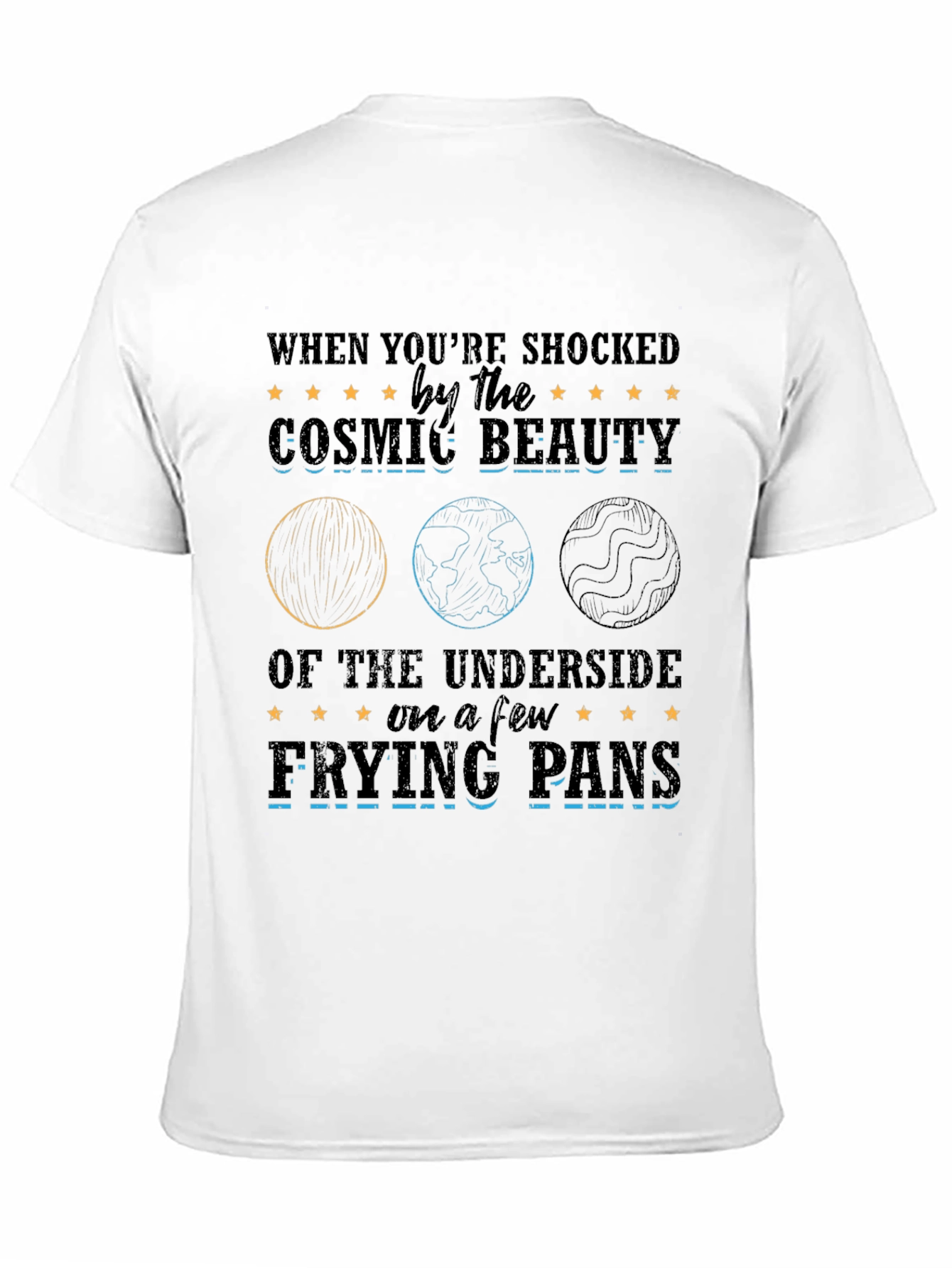 Cosmic Beauty Frying Pans Graphic T-Shirt