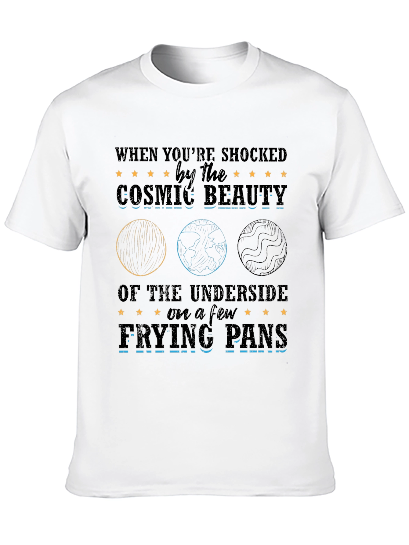 Cosmic Beauty Frying Pans Graphic T-Shirt