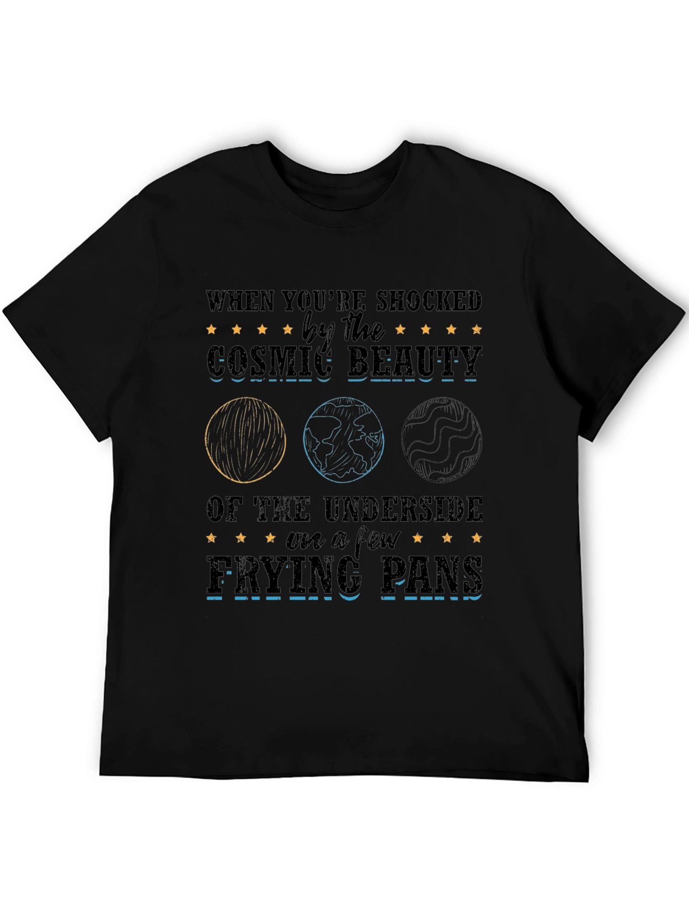 Cosmic Beauty Frying Pans Graphic T-Shirt