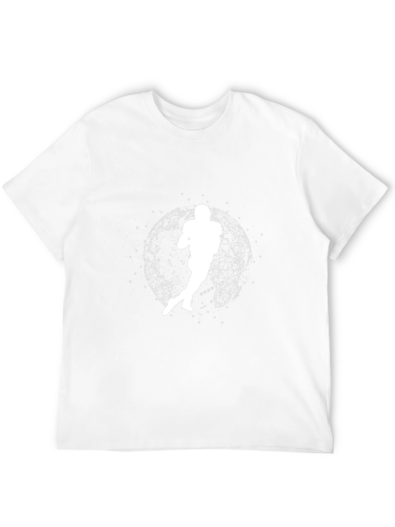 Football Player Graphic Tee - Black