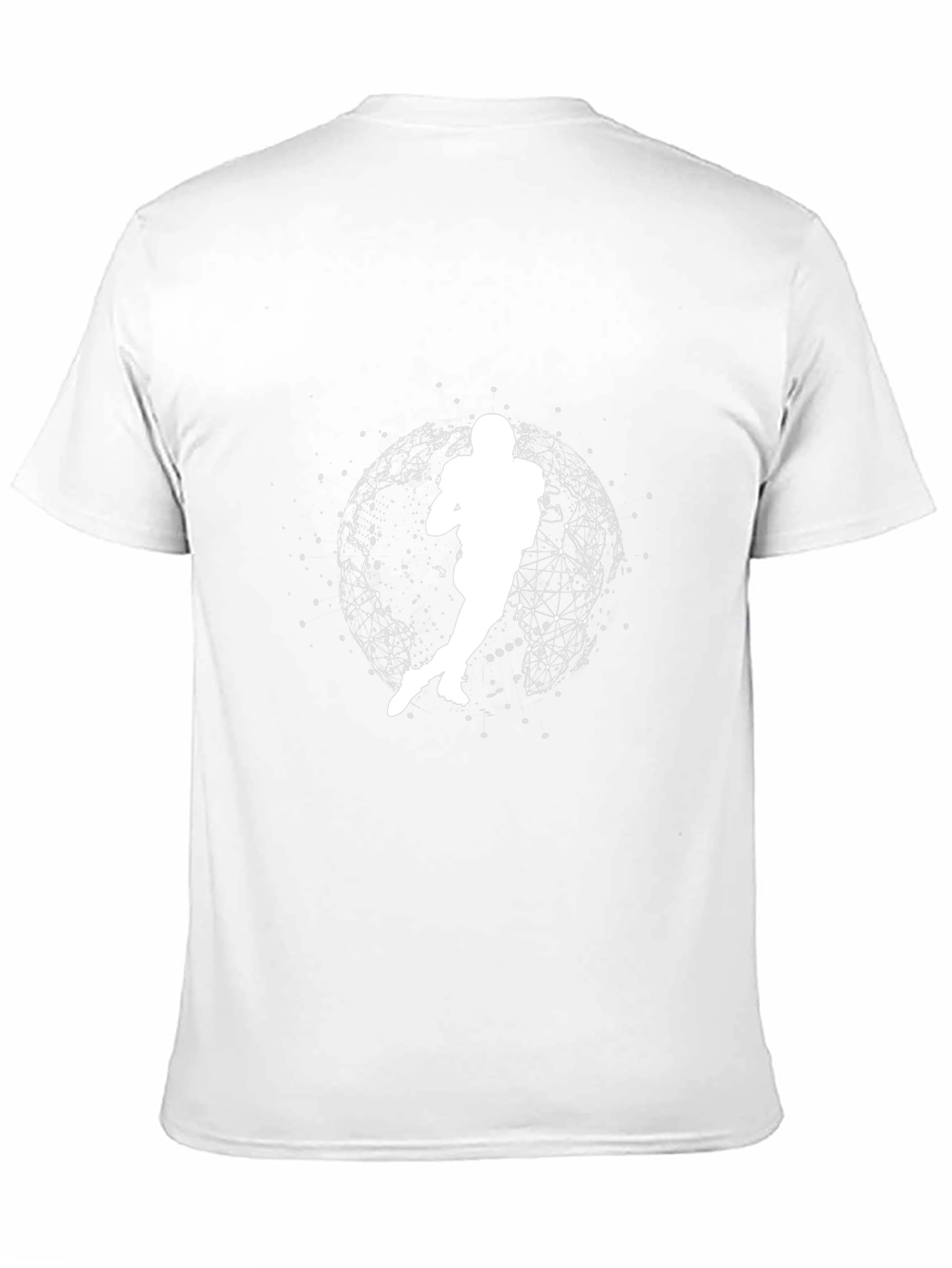 Football Player Graphic Tee - Black
