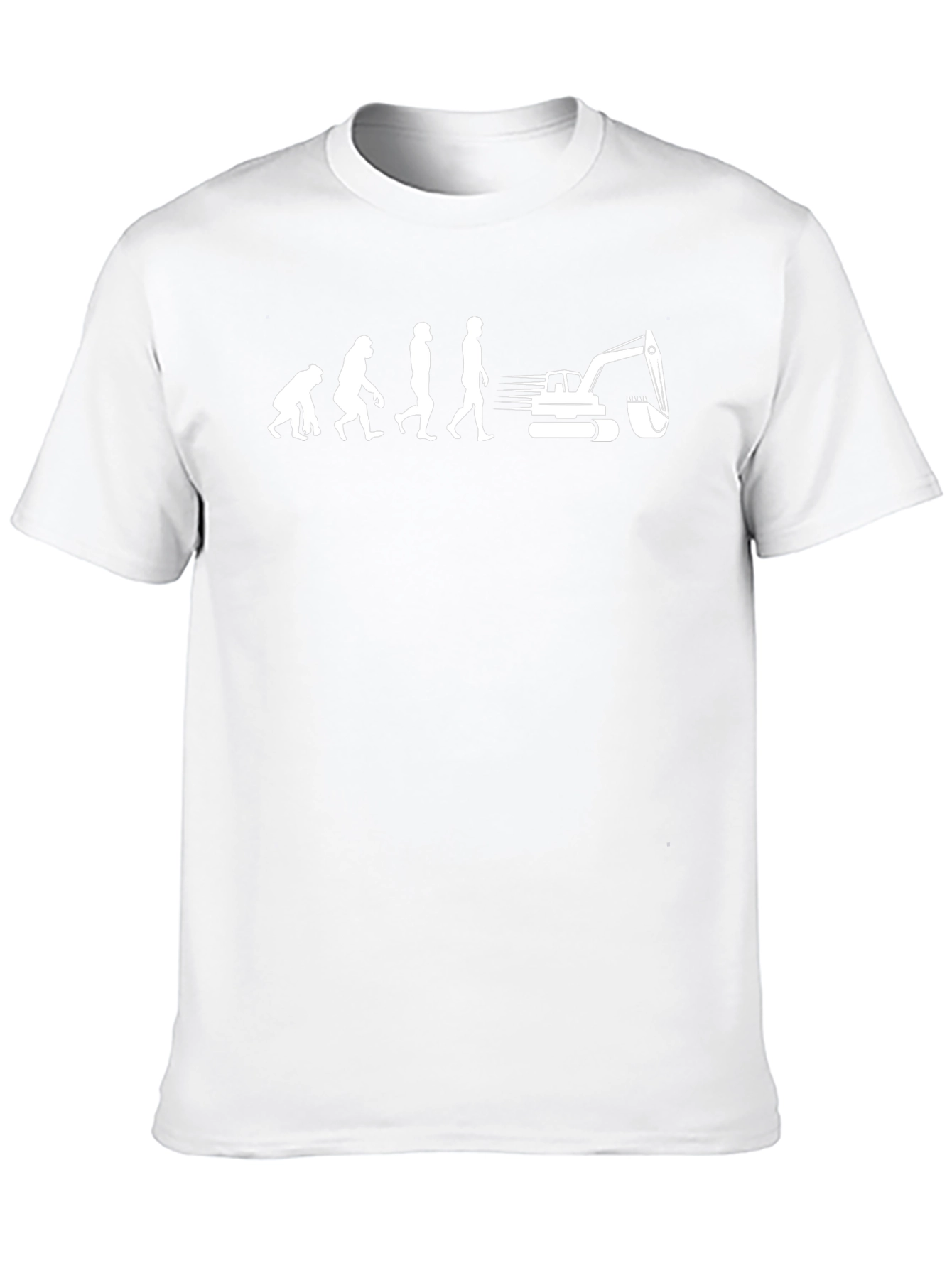 Evolution of Man Heavy Equipment T-Shirt