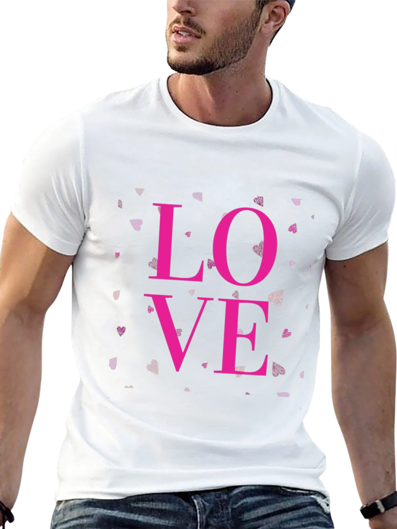 Love Graphic Black Tee - Mens Casual T-Shirt