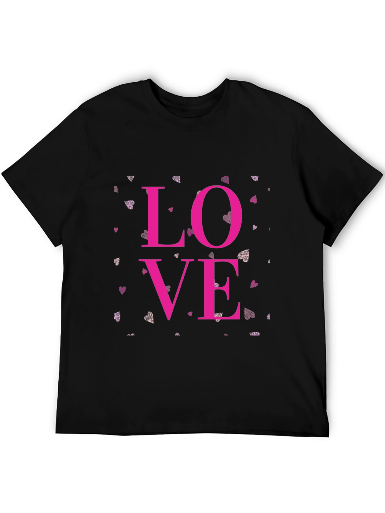 Love Graphic Black Tee - Mens Casual T-Shirt