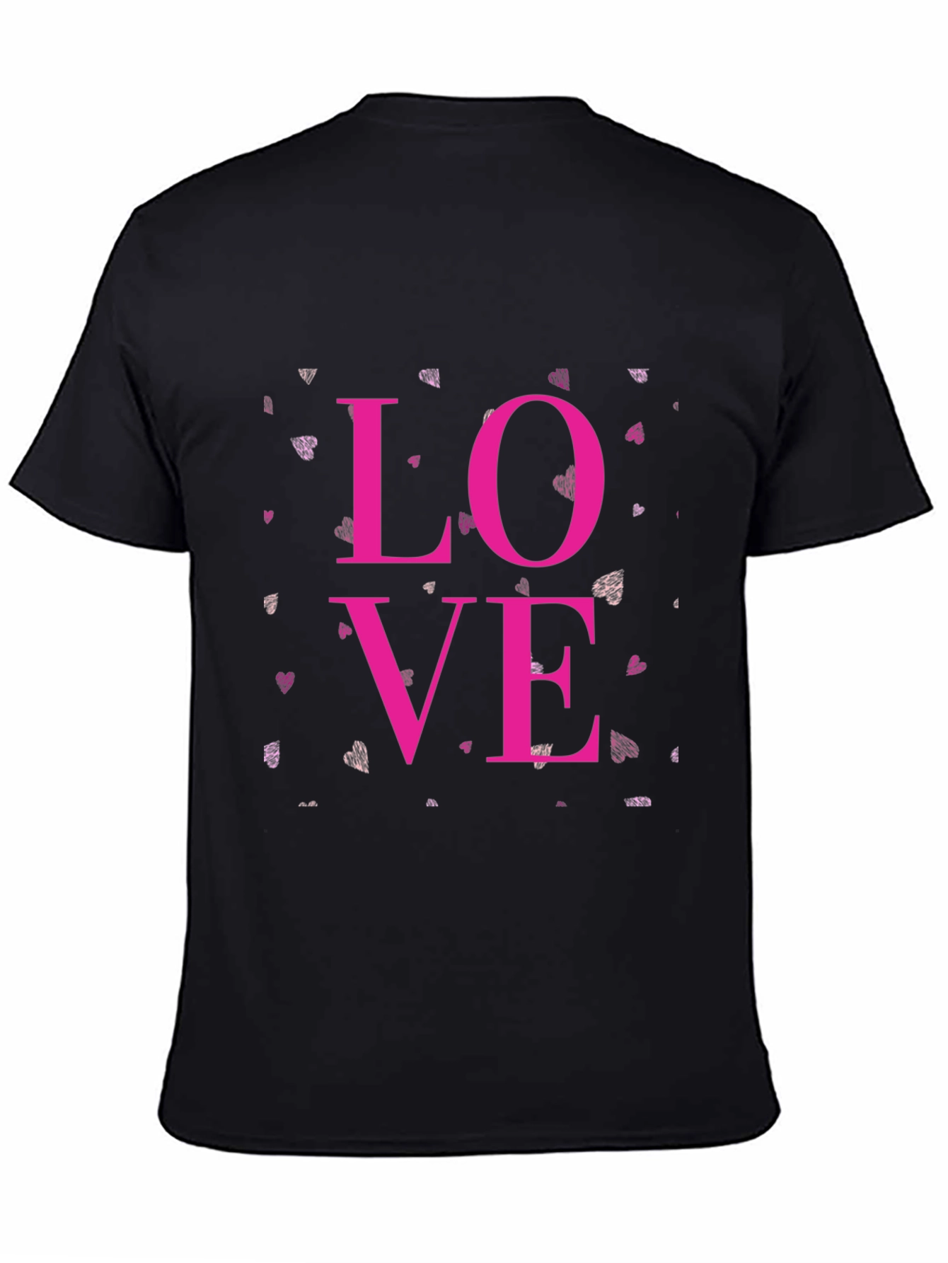 Love Graphic Black Tee - Mens Casual T-Shirt