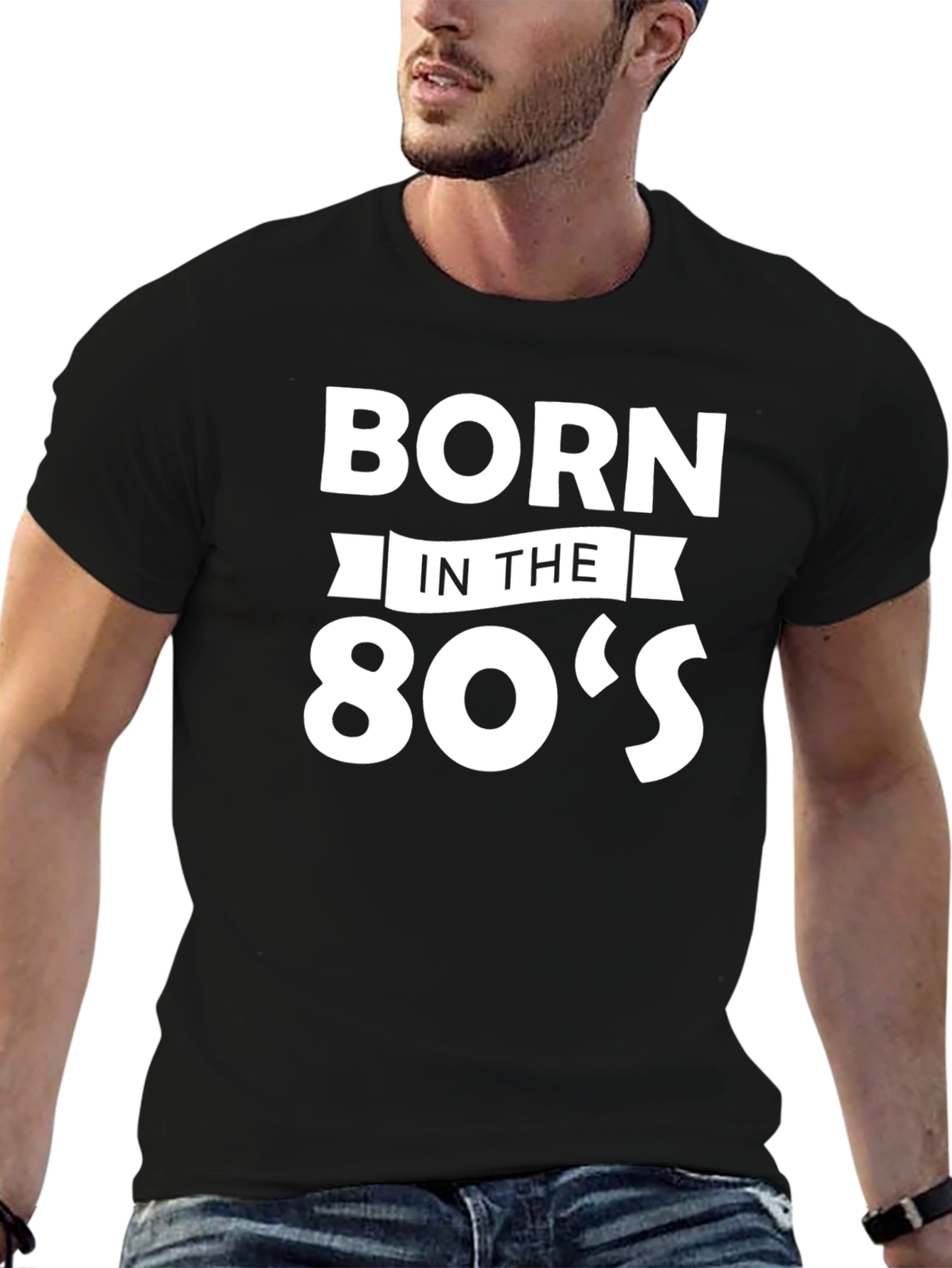 Born in the 80s Black T-Shirt
