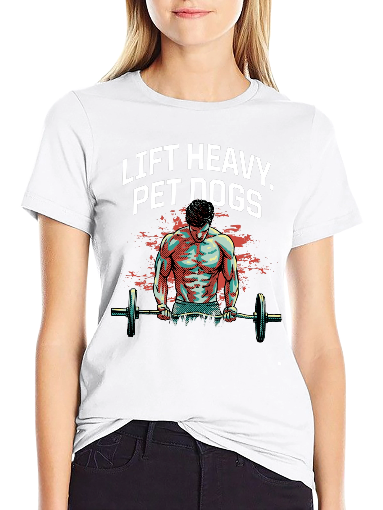 Lift Heavy Pet Dogs Graphic Tee