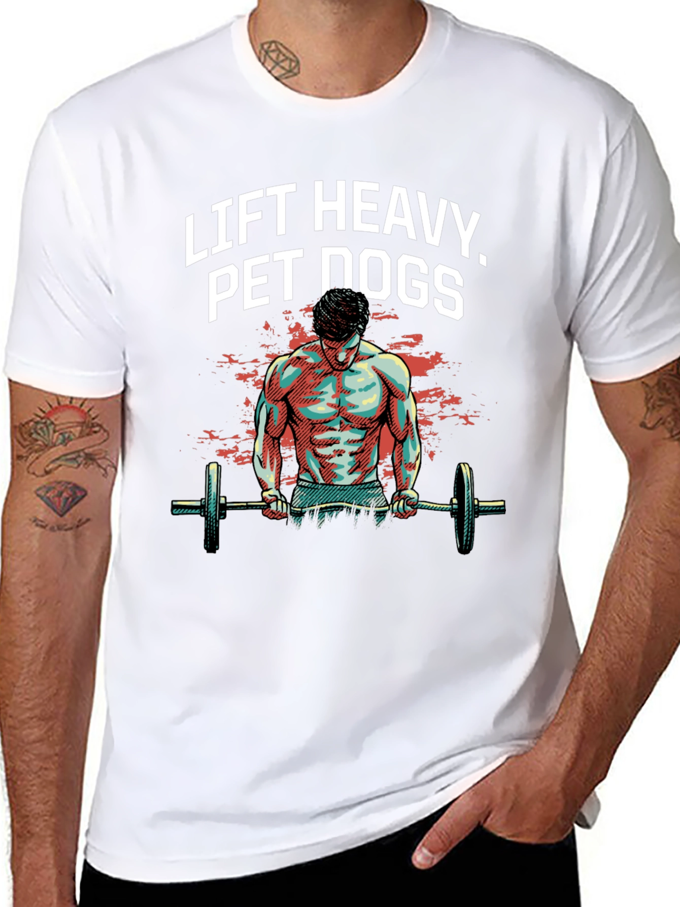 Lift Heavy Pet Dogs Graphic Tee