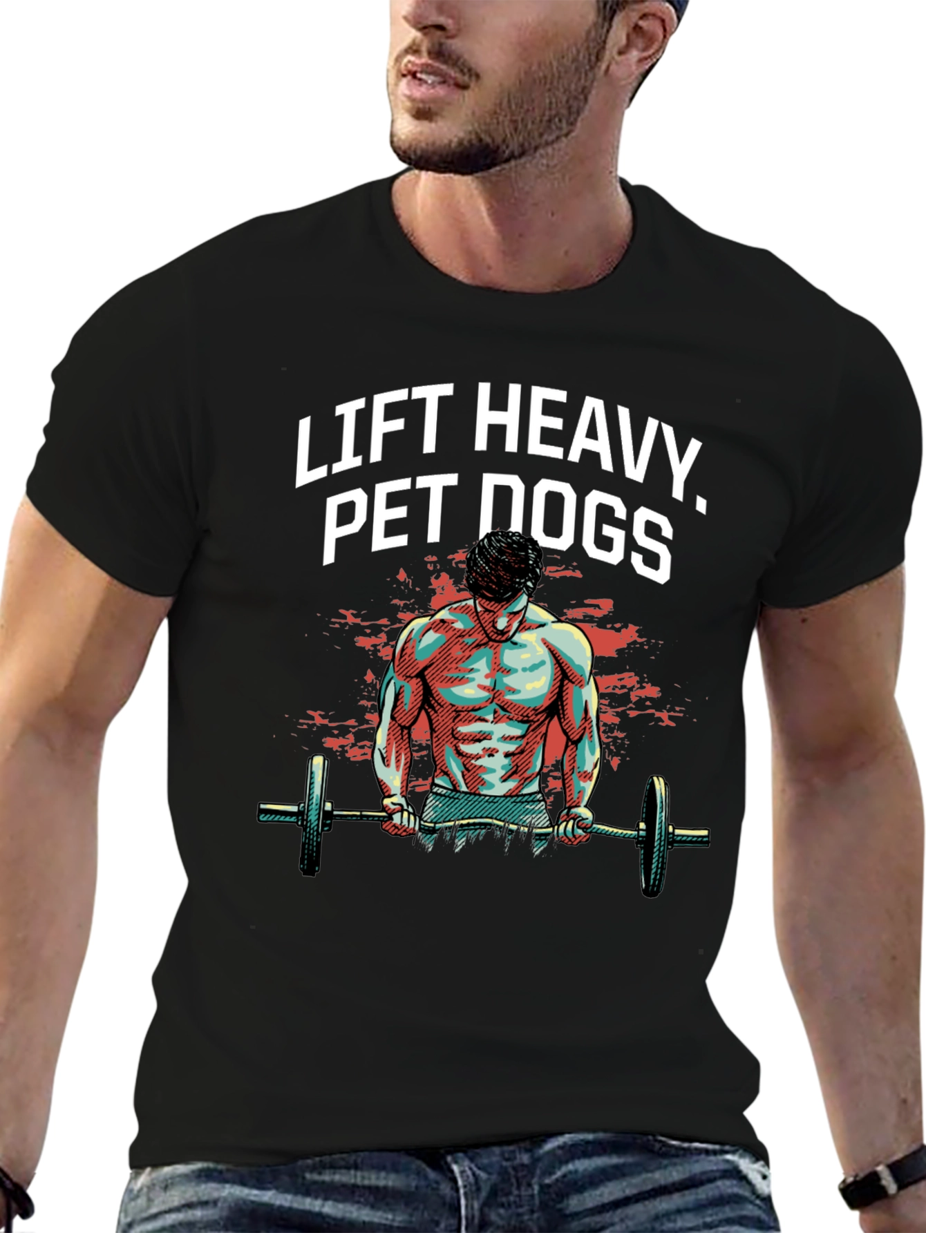Lift Heavy Pet Dogs Graphic Tee