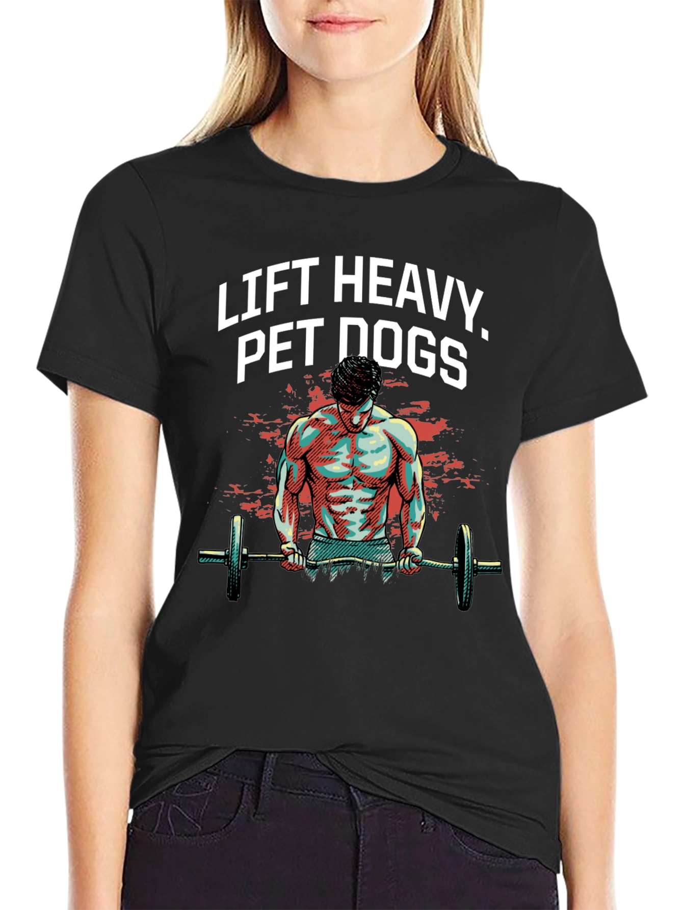 Lift Heavy Pet Dogs Graphic Tee