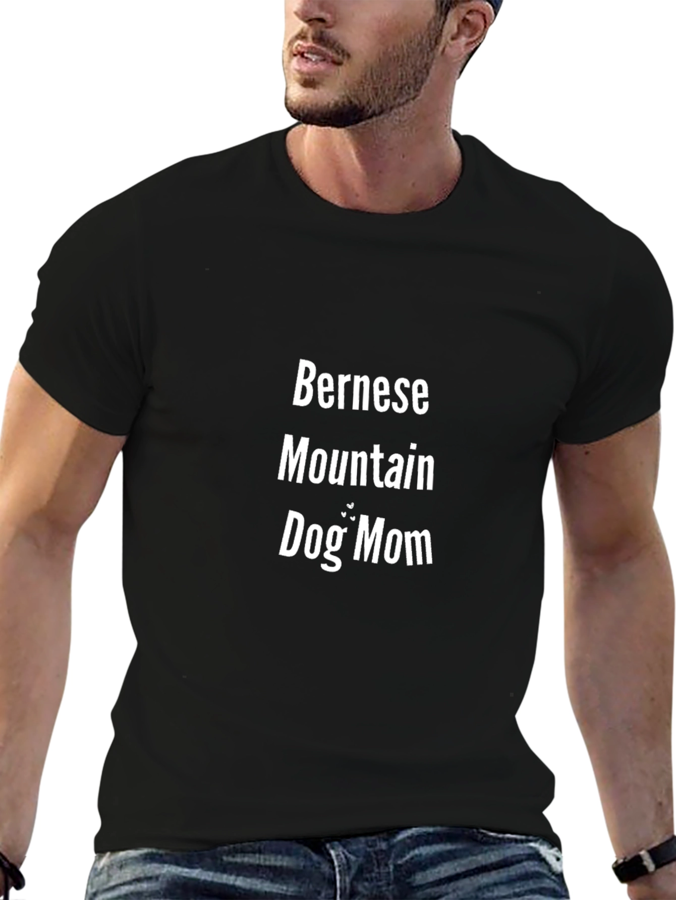 Bernese Mountain Dog Mom T-Shirt - Black