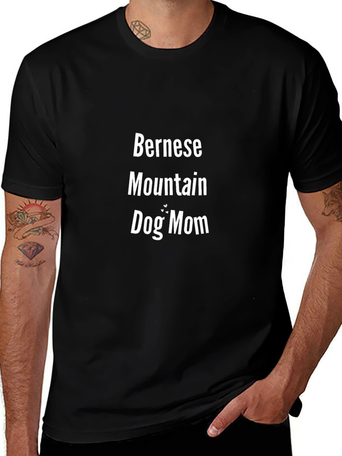 Bernese Mountain Dog Mom T-Shirt - Black