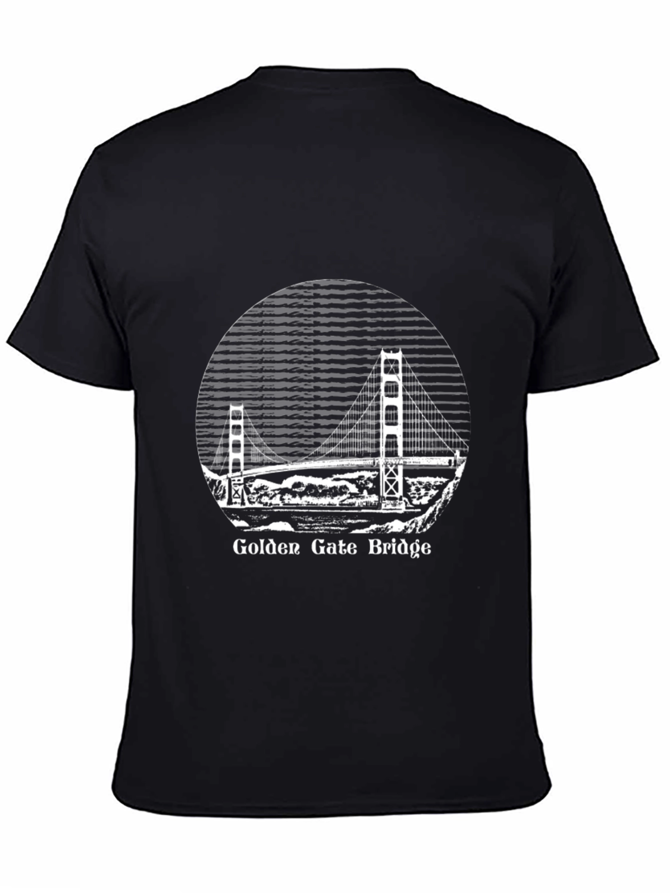 Golden Gate Bridge Graphic Tee - Black