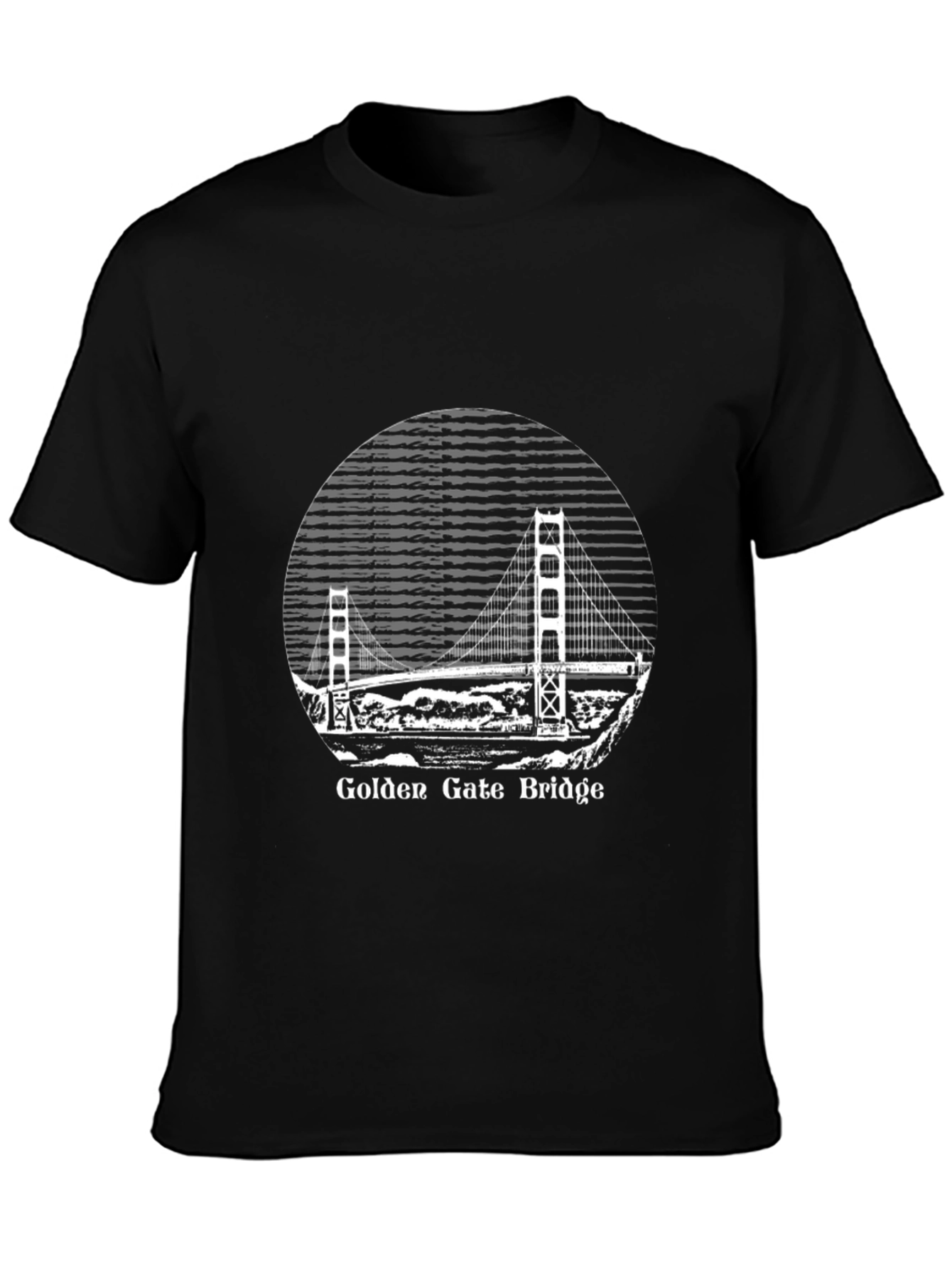 Golden Gate Bridge Graphic Tee - Black