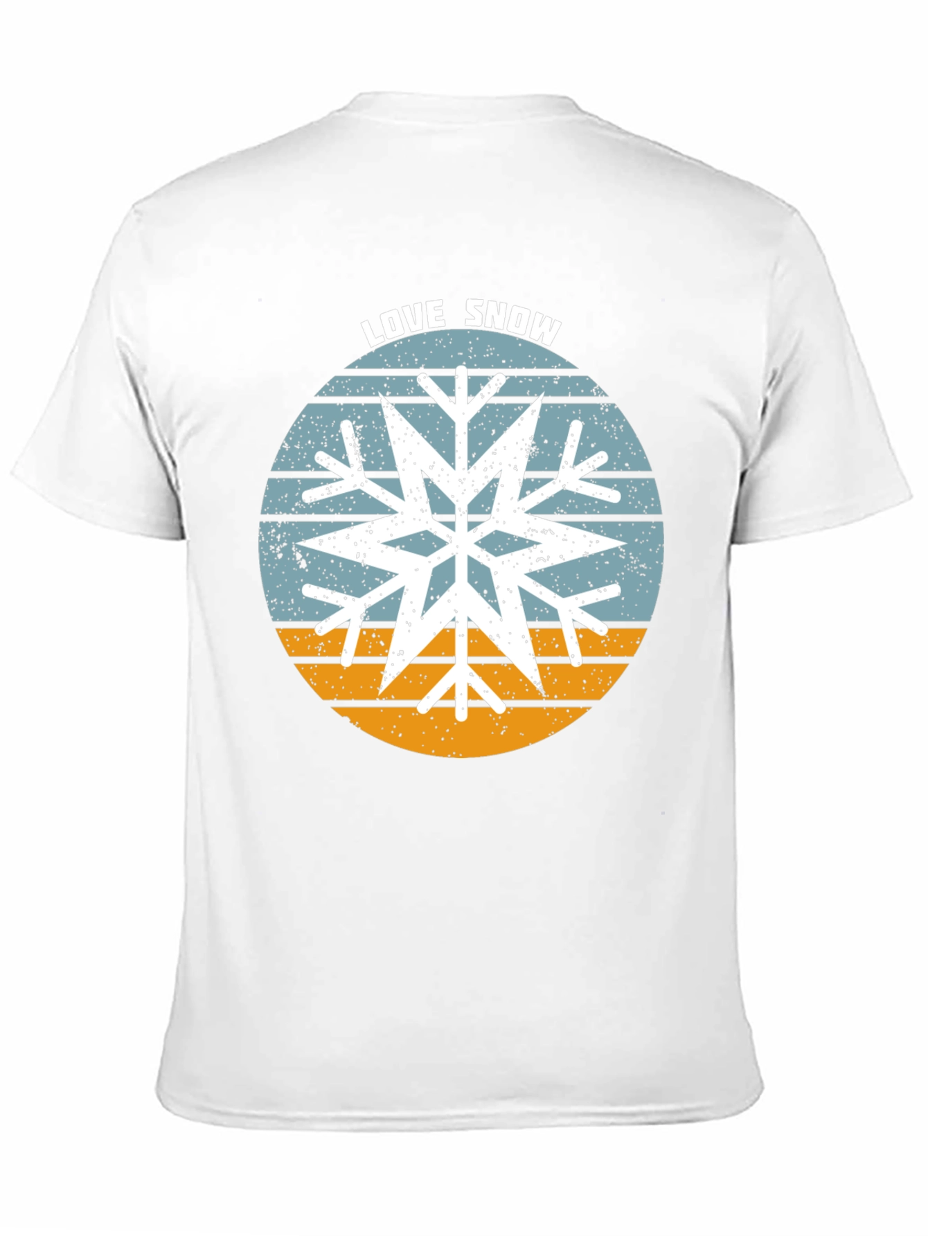 Love Snow Snowflake Graphic Tee - Black