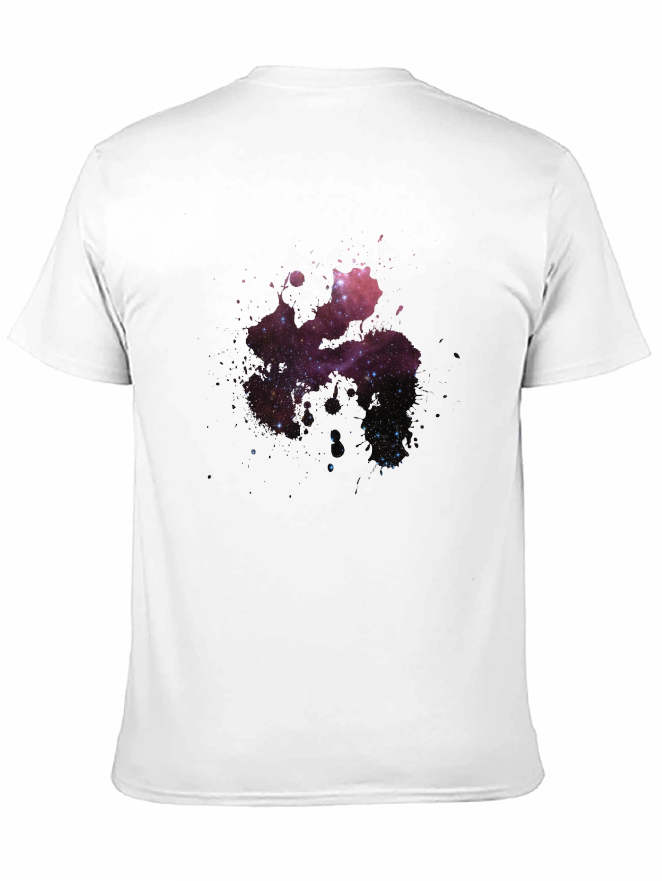 Galaxy Splash Black T-Shirt - Modern Graphic Tee