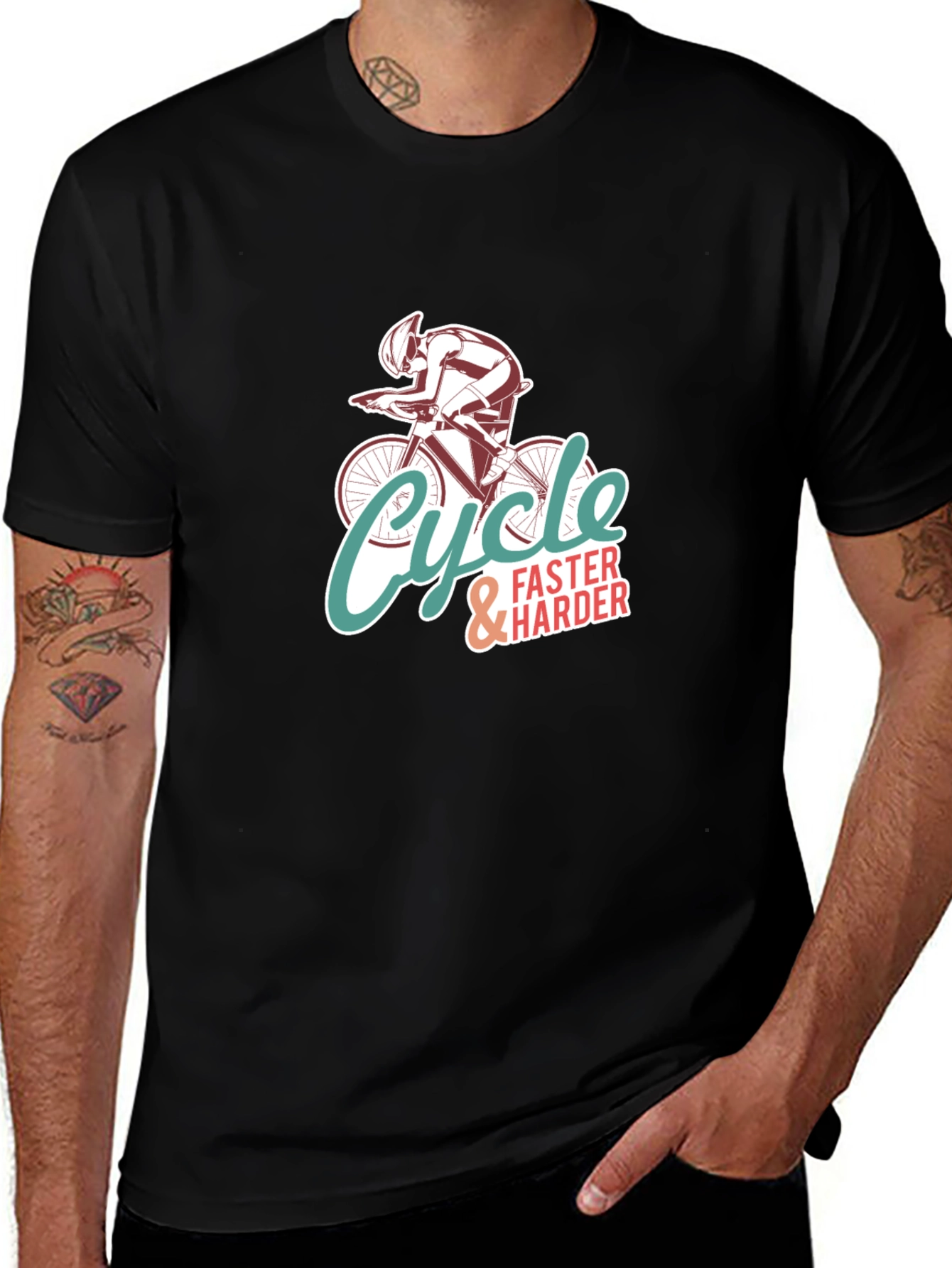 Cycle Faster & Harder Graphic T-Shirt