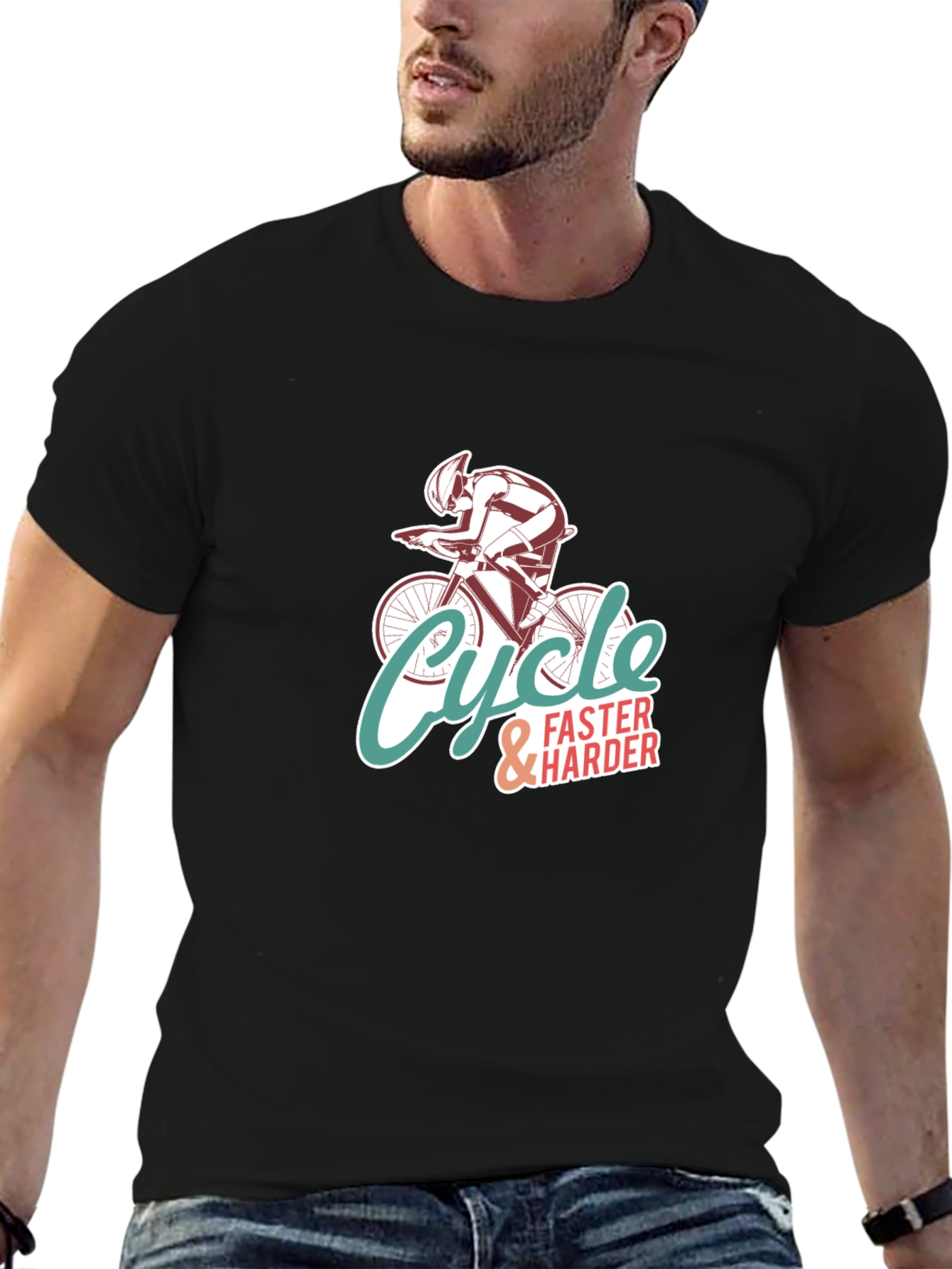 Cycle Faster & Harder Graphic T-Shirt