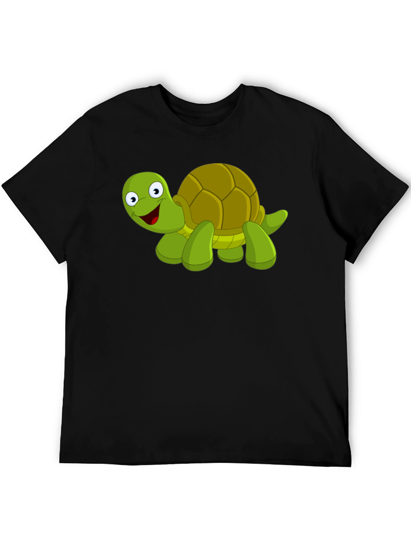 Cartoon Turtle Graphic T-Shirt