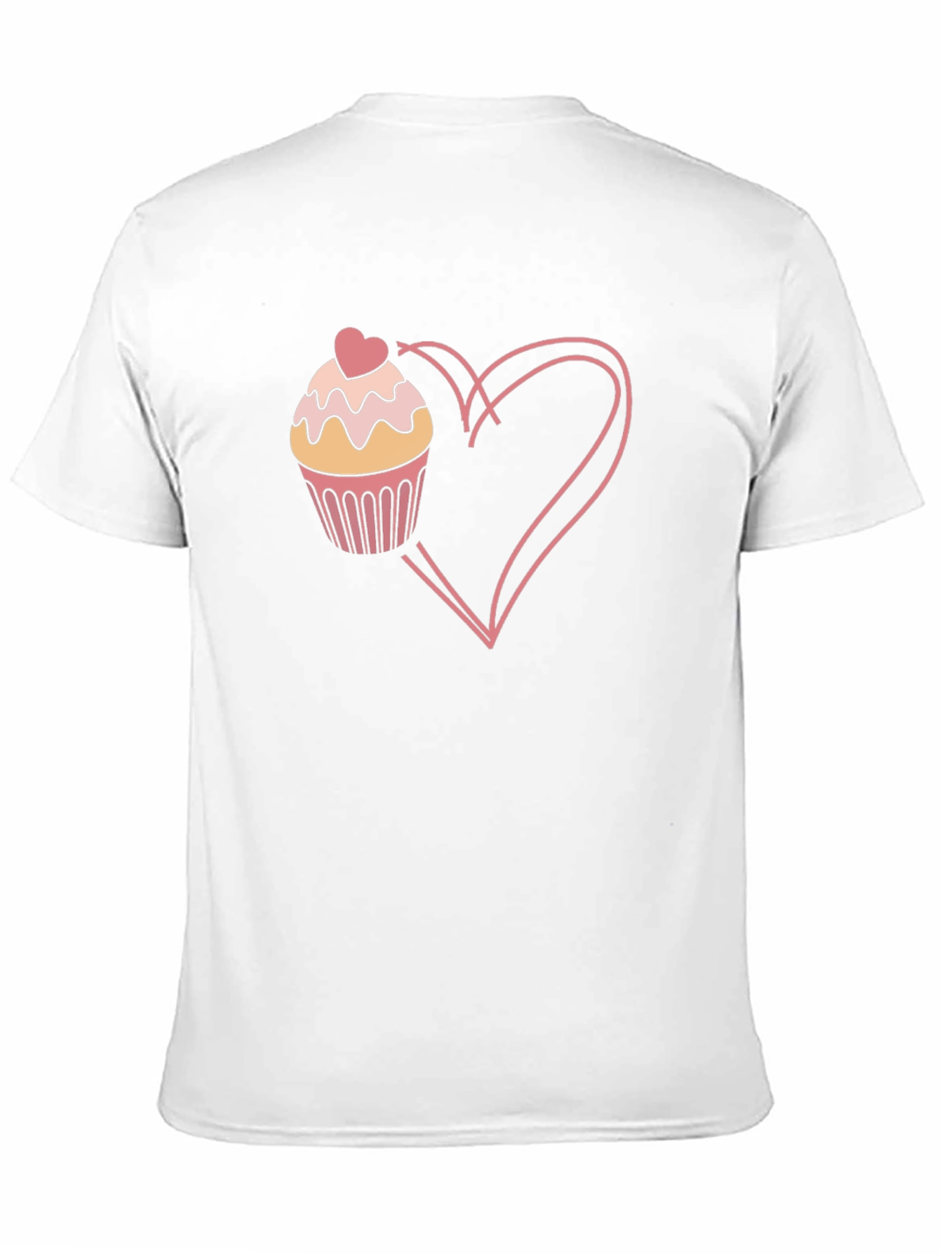 Cupcake Heart Graphic T-Shirt