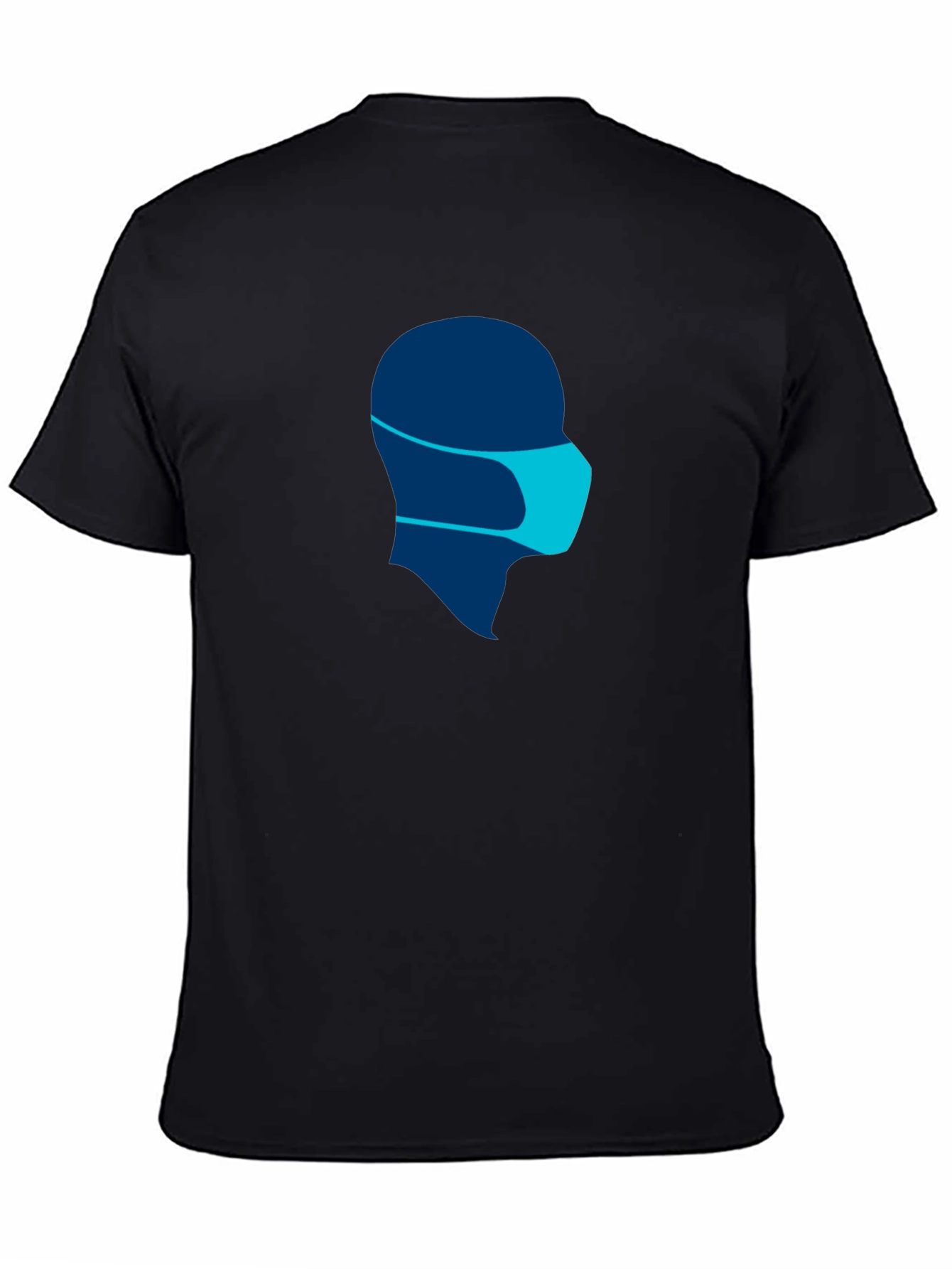 Masked Silhouette Tee - Modern Graphic Print Shirt