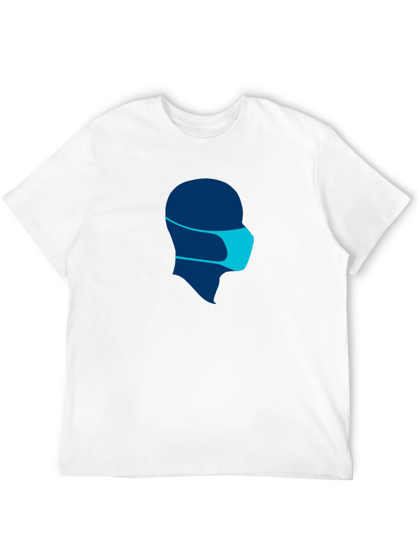 Masked Silhouette Tee - Modern Graphic Print Shirt