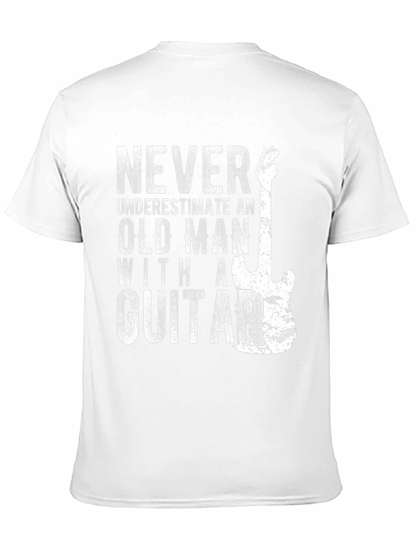 Never Underestimate an Old Man Guitar T-Shirt