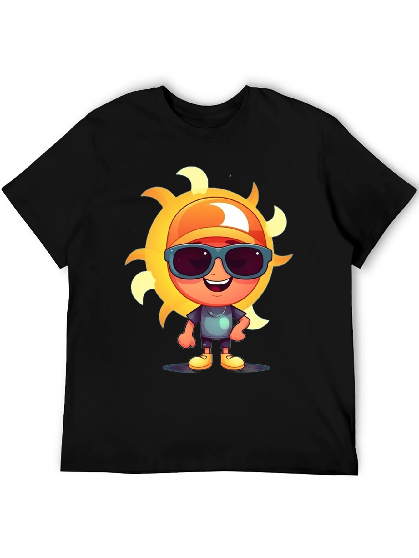 Cartoon Sun Graphic Tee