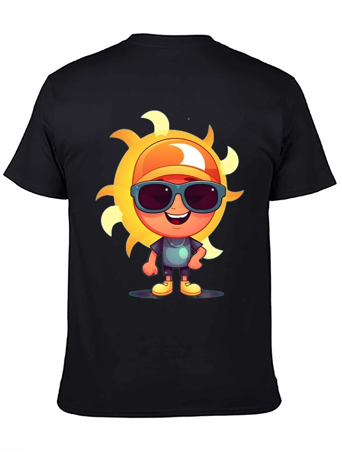 Cartoon Sun Graphic Tee