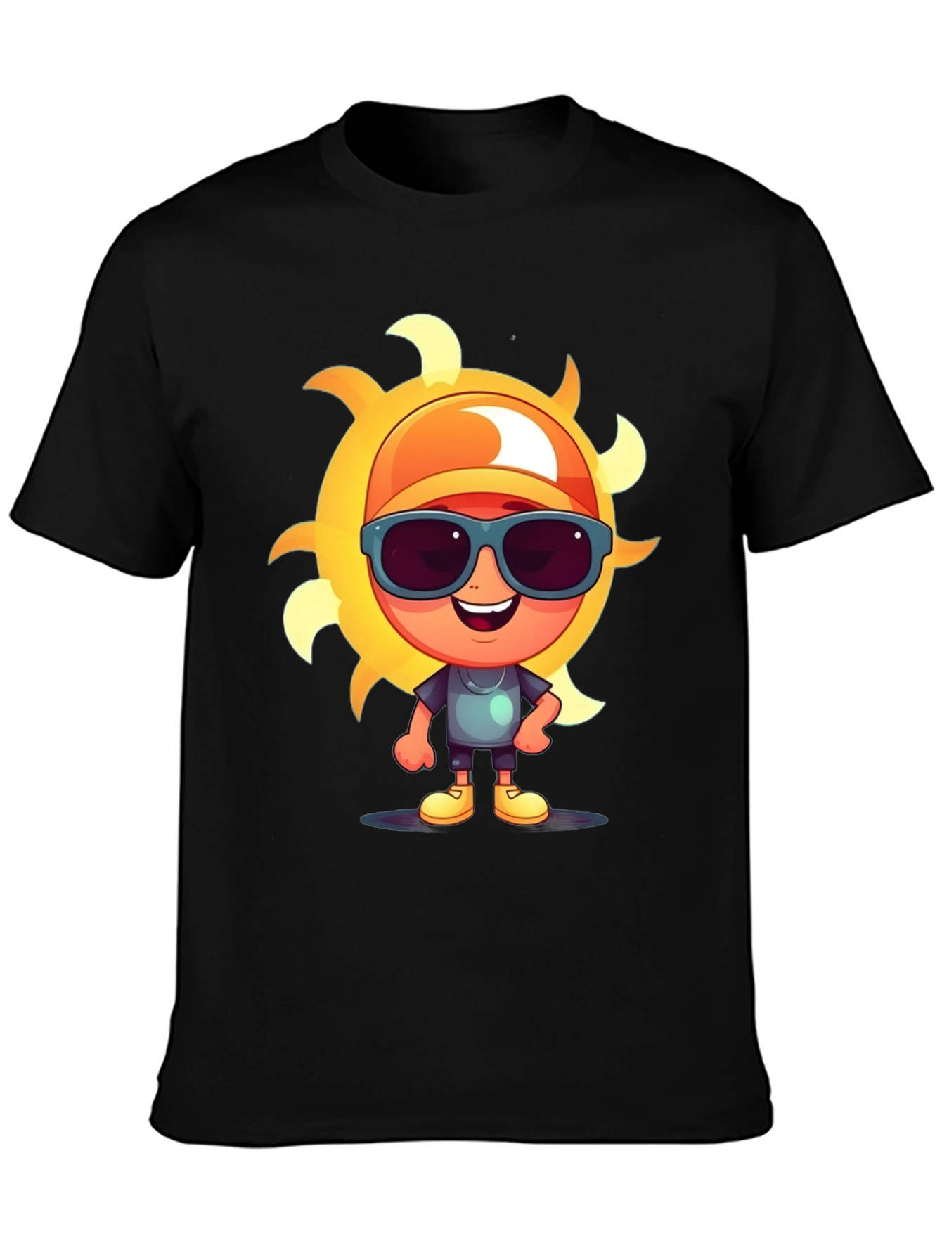 Cartoon Sun Graphic Tee