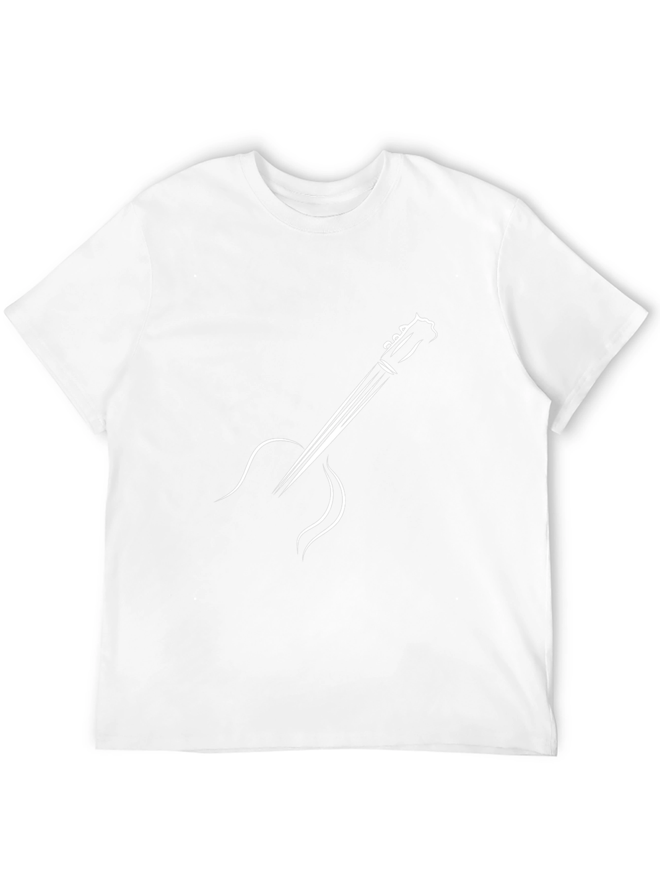 Guitar Graphic Tee - Black Casual Comfort