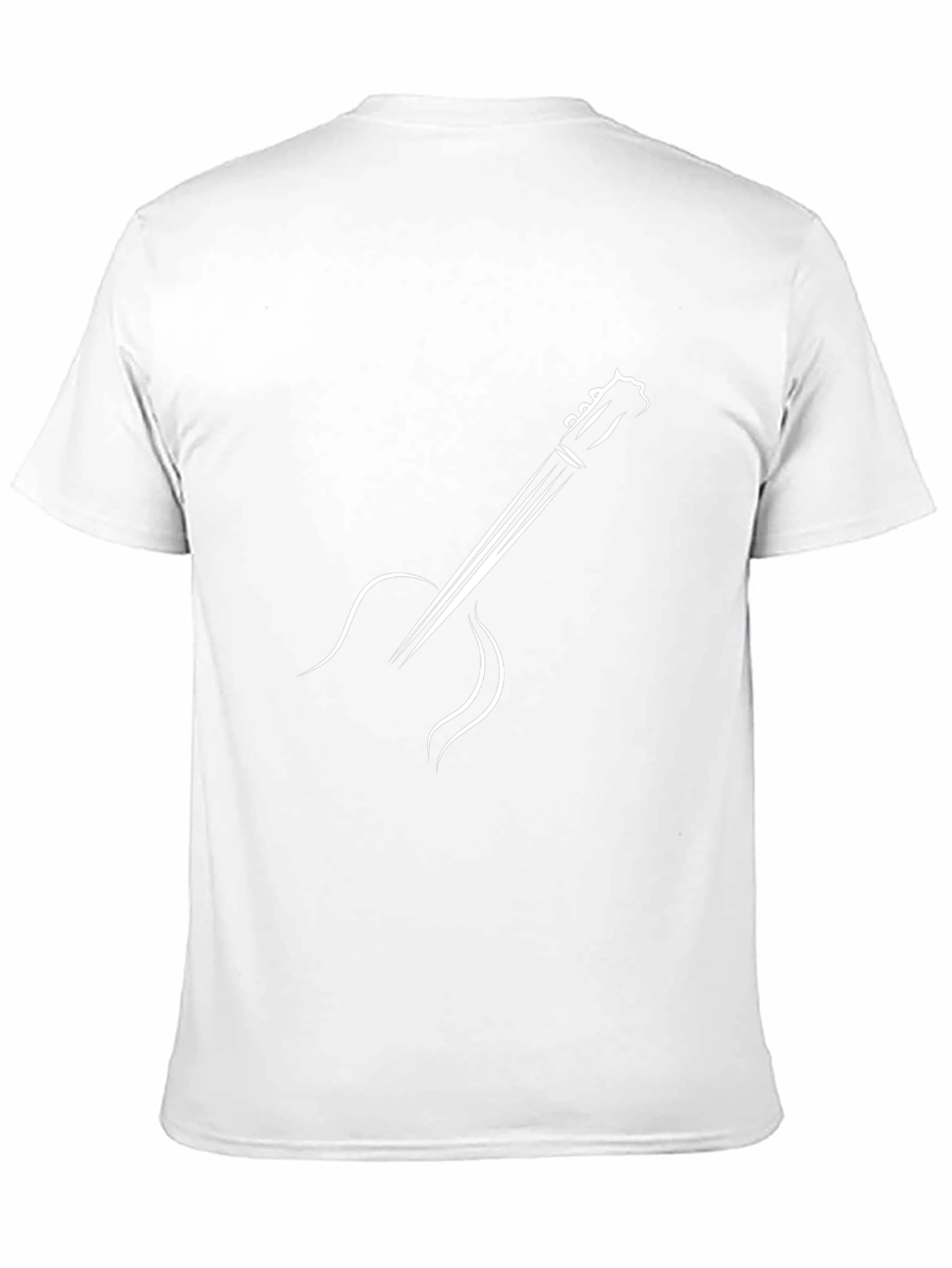 Guitar Graphic Tee - Black Casual Comfort