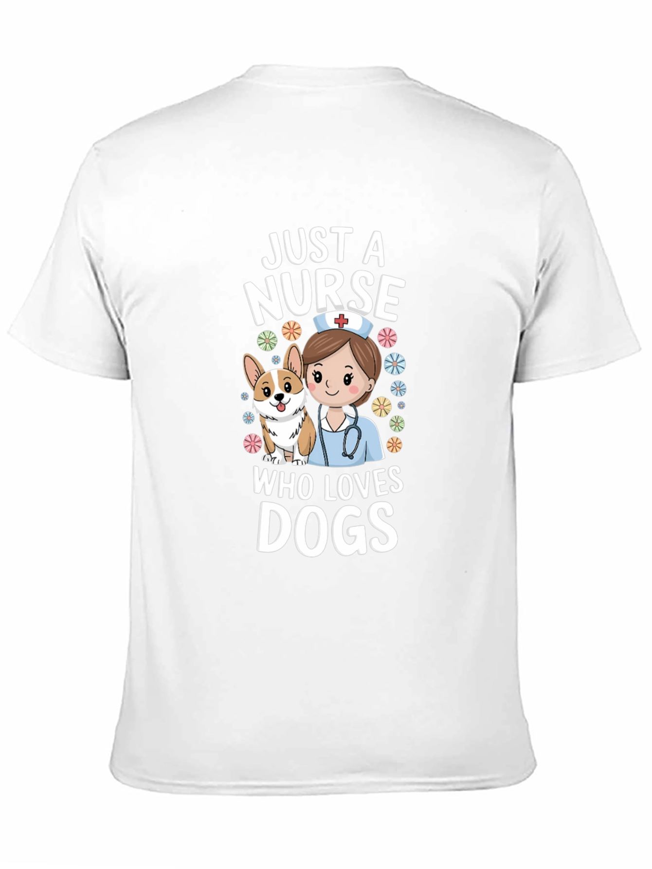 Nurse and Dog Lover Graphic T-Shirt