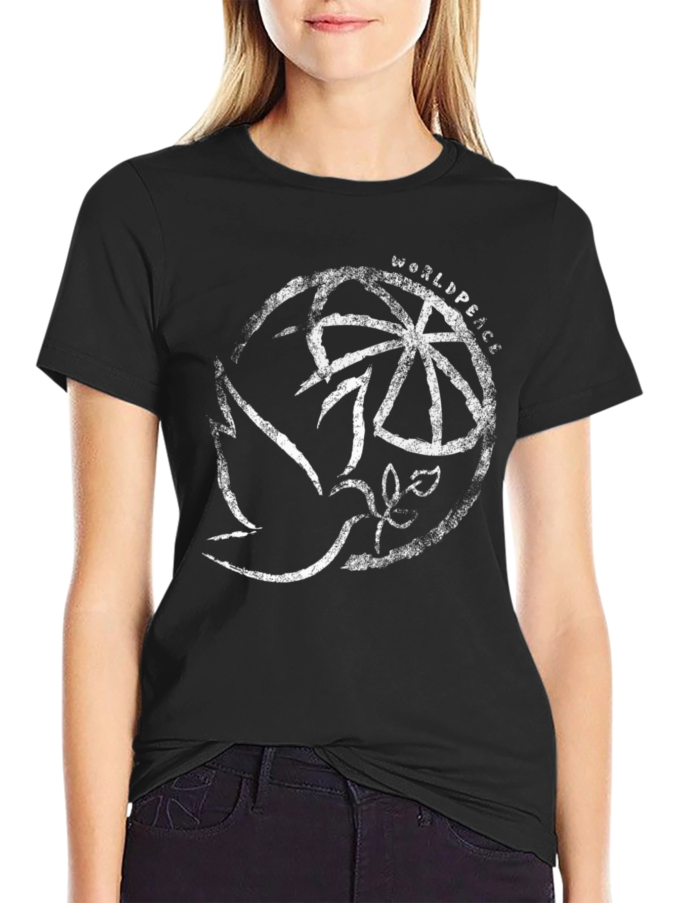 World Peace Dove Graphic T-Shirt