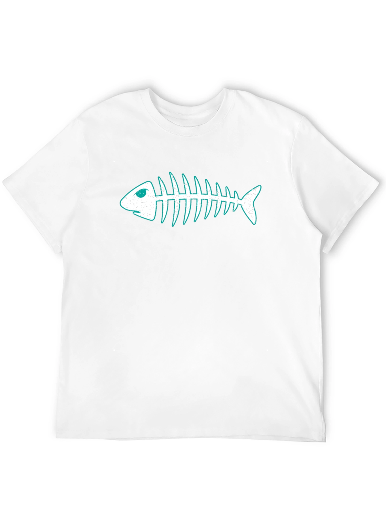 Cool Fishbone Graphic Black T-Shirt