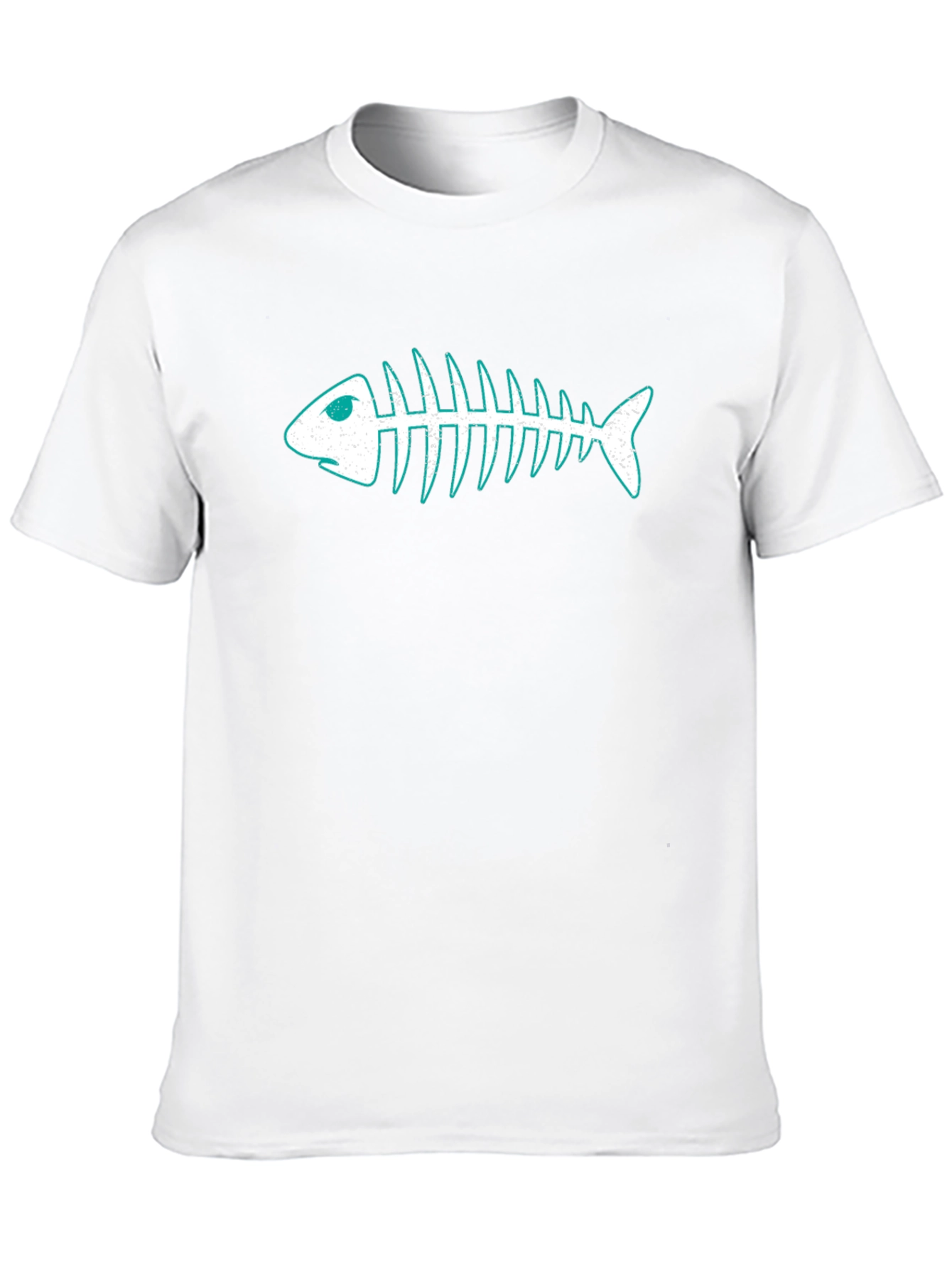 Cool Fishbone Graphic Black T-Shirt