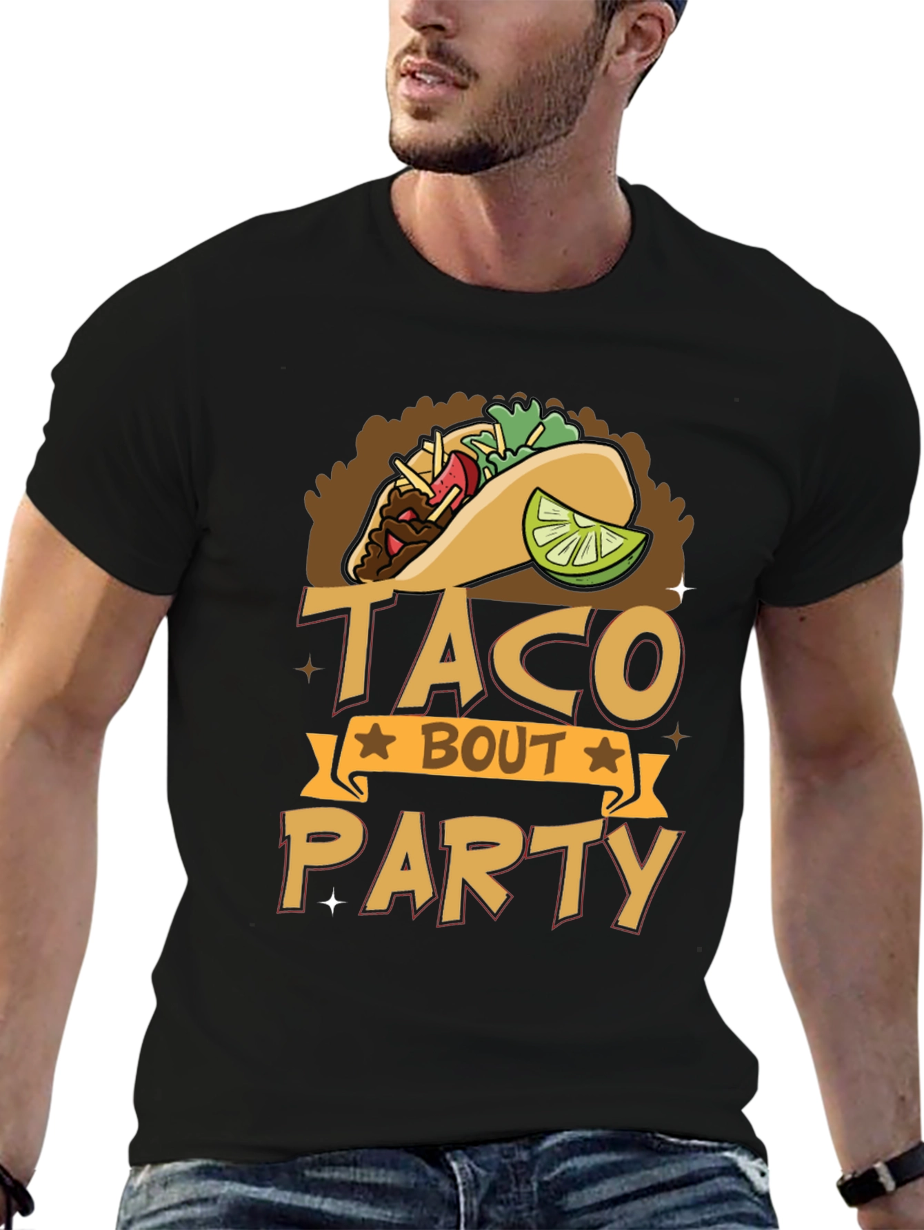 Taco Bout Party Graphic Tee - Funny Food T-Shirt