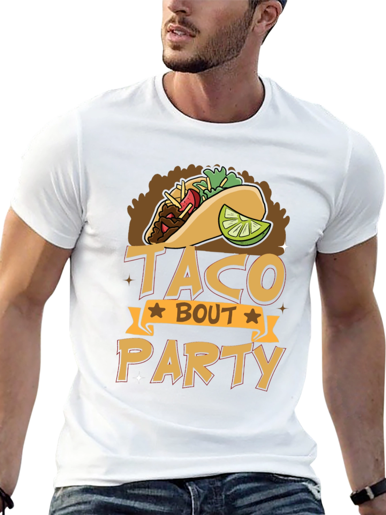 Taco Bout Party Graphic Tee - Funny Food T-Shirt