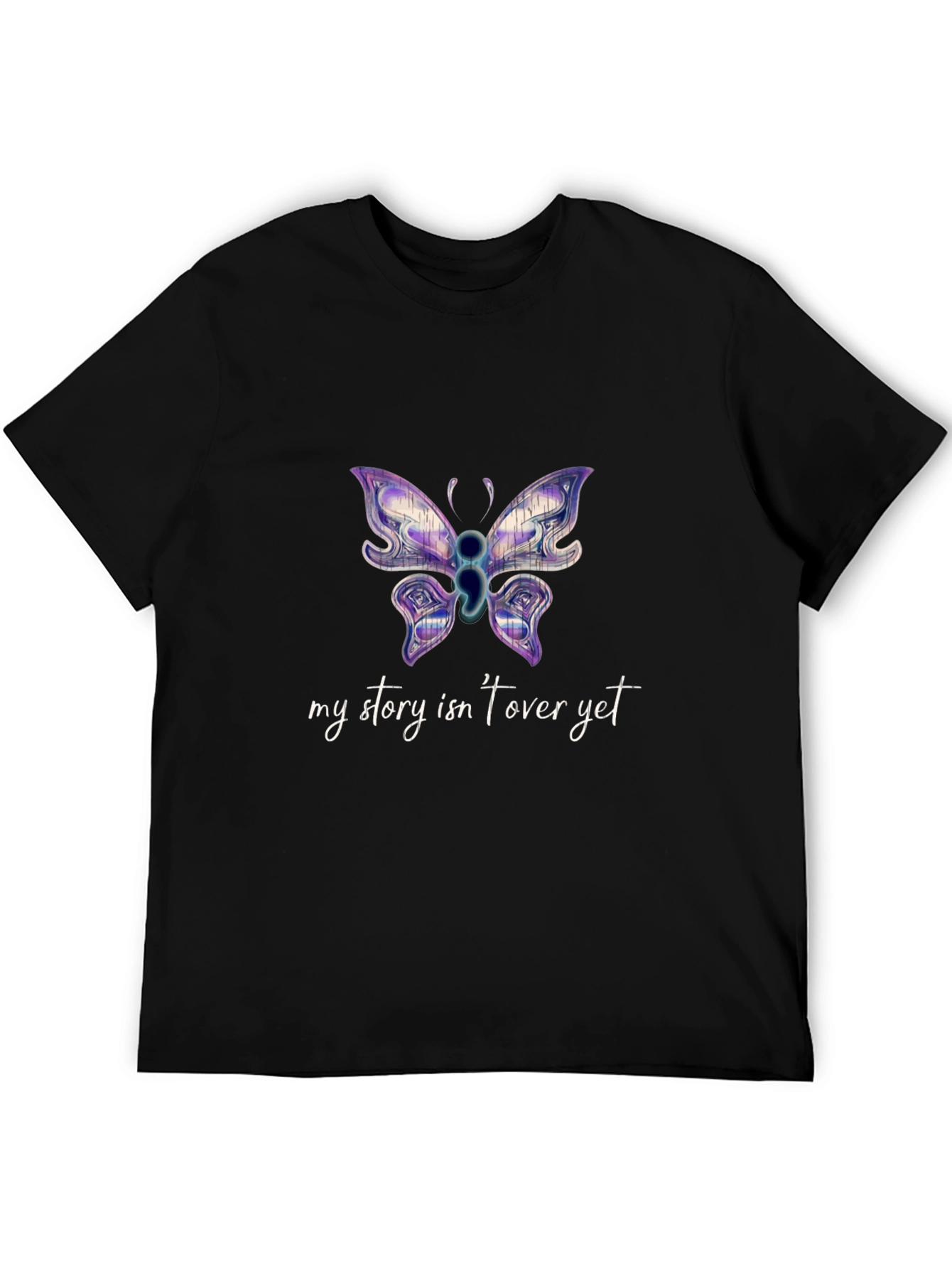 My Story Isnt Over Yet Semicolon Butterfly T-Shirt