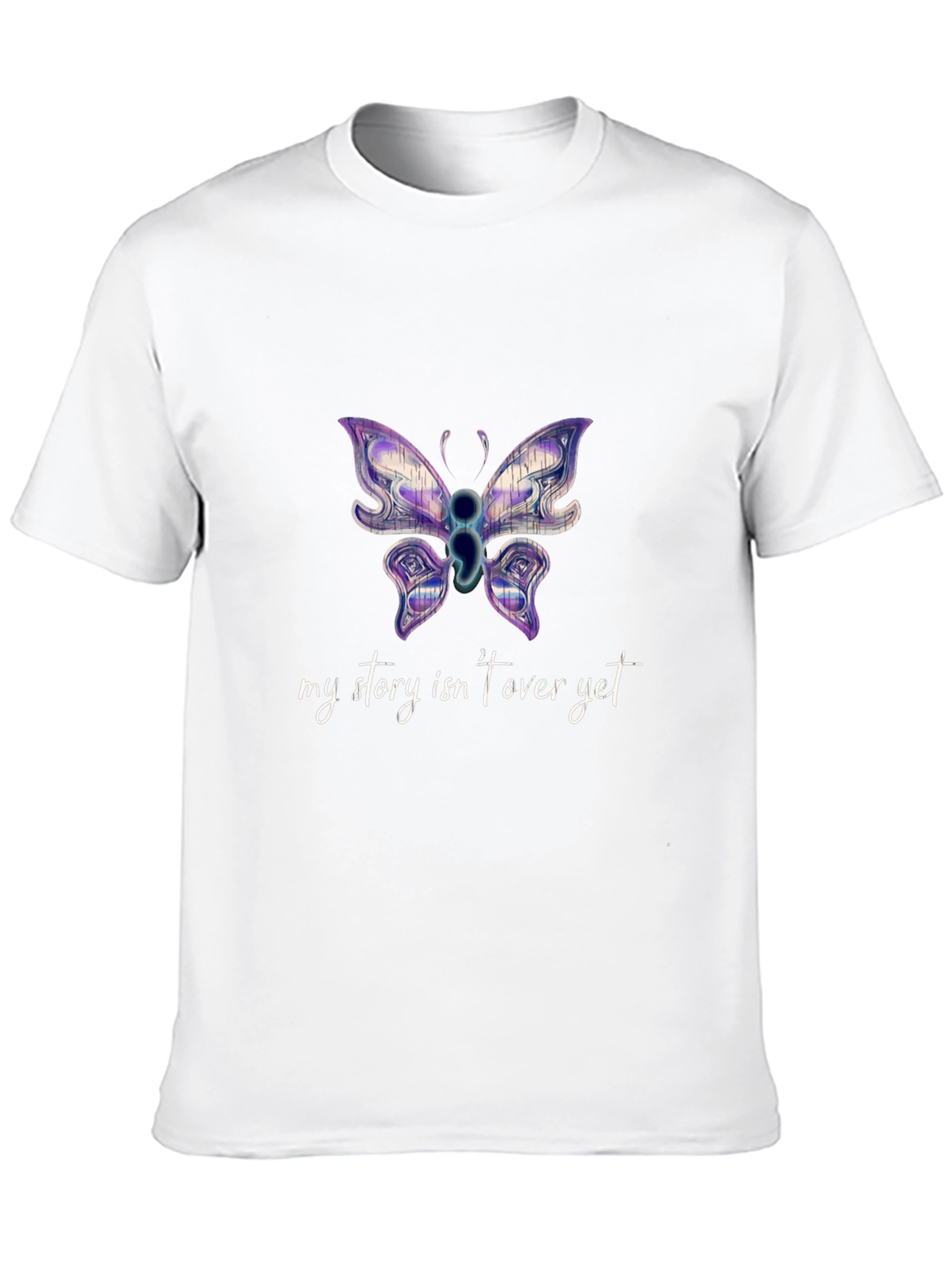 My Story Isnt Over Yet Semicolon Butterfly T-Shirt