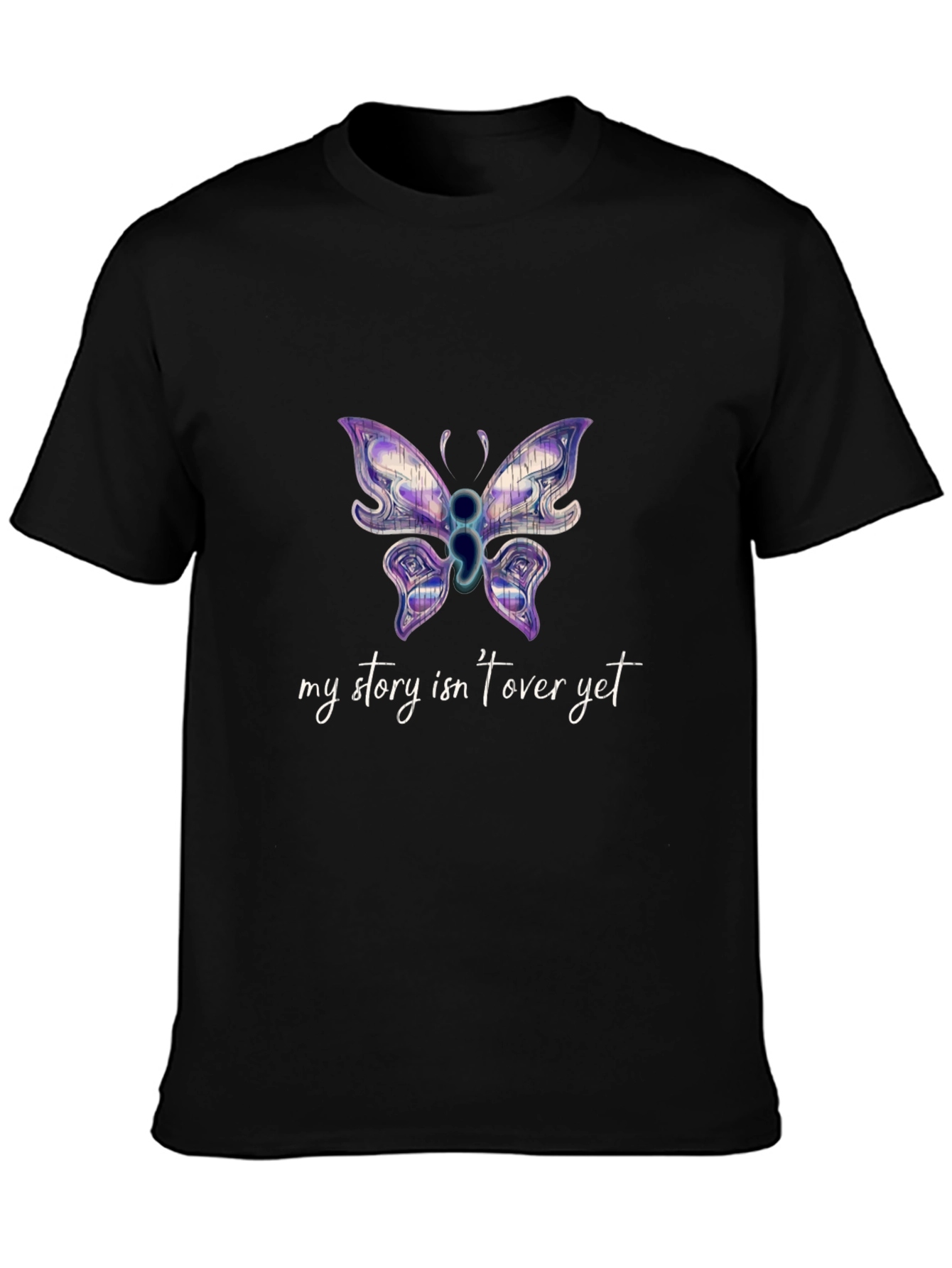 My Story Isnt Over Yet Semicolon Butterfly T-Shirt