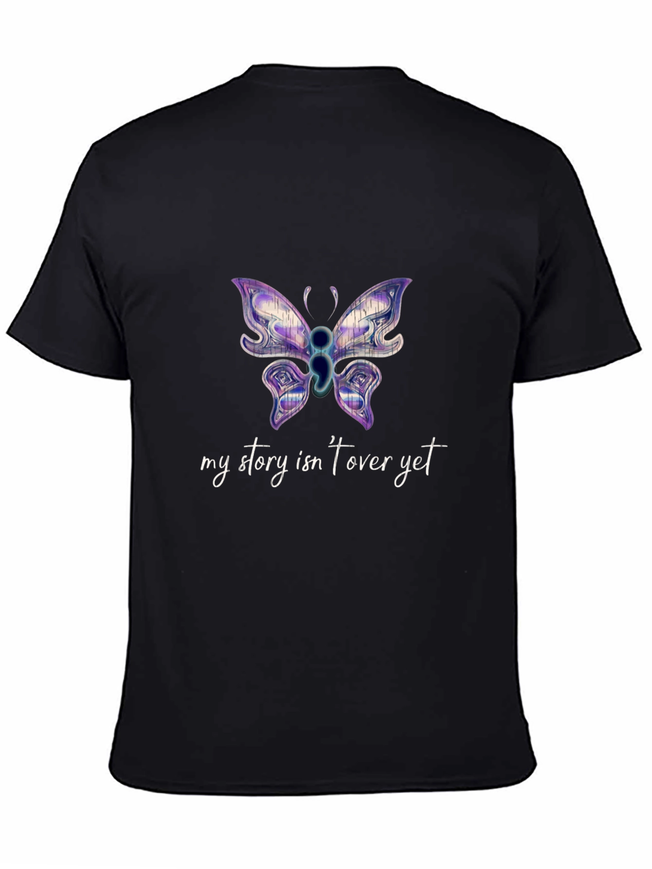 My Story Isnt Over Yet Semicolon Butterfly T-Shirt
